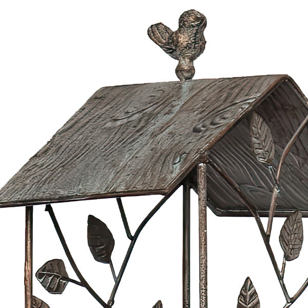 42 Inch Iron Bird Feeder with Yard Stake