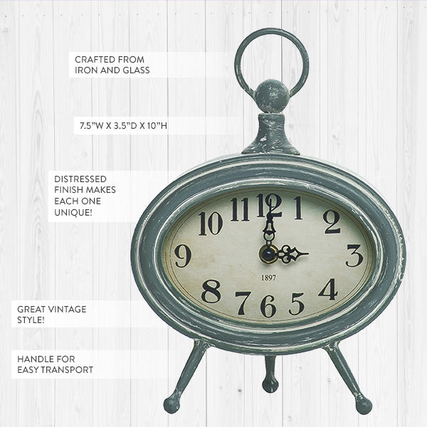 Eclectic Nostalgia Tabletop Clock