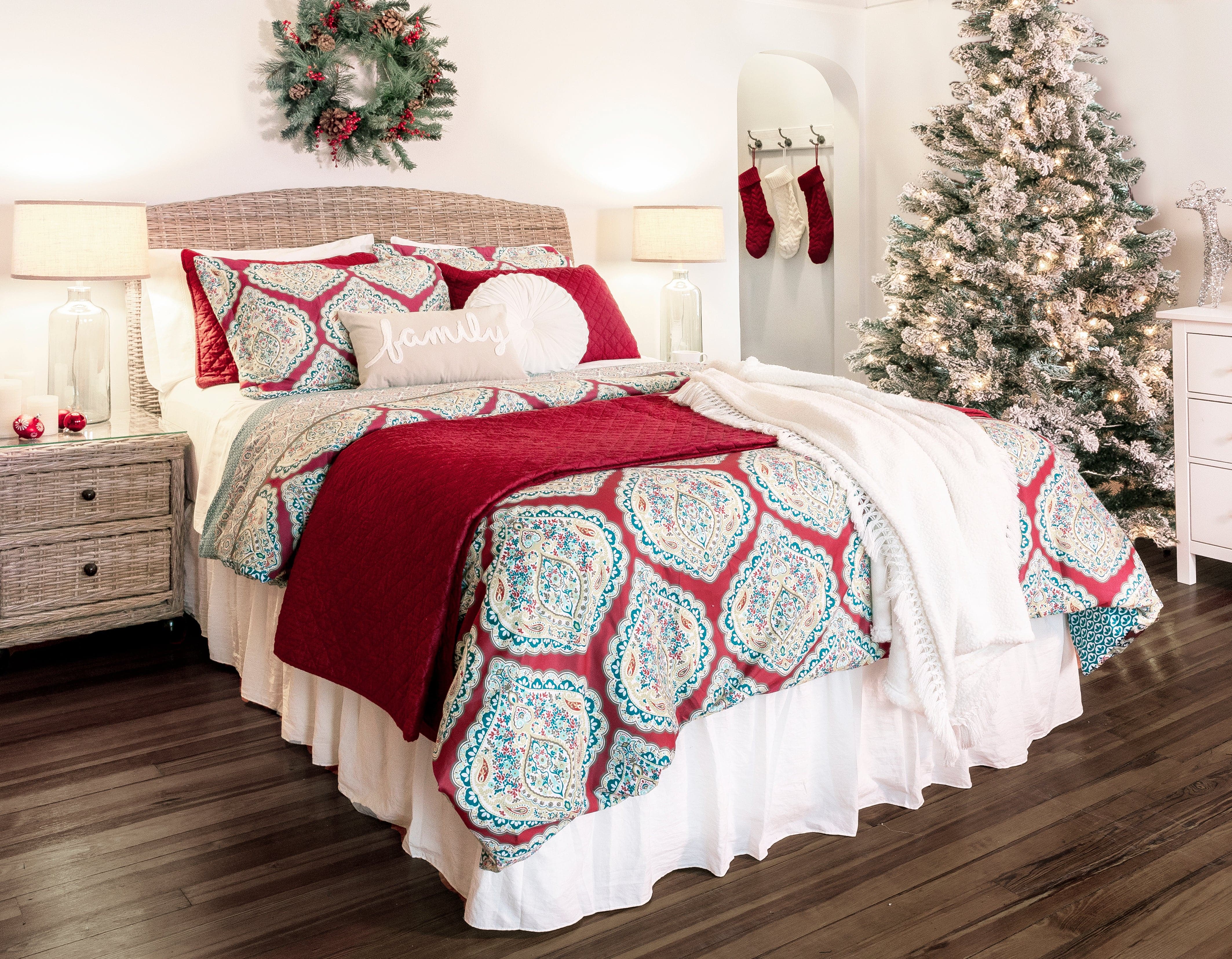 Ava Diamond Oversized Cotton Quilt Set-Tolkye
