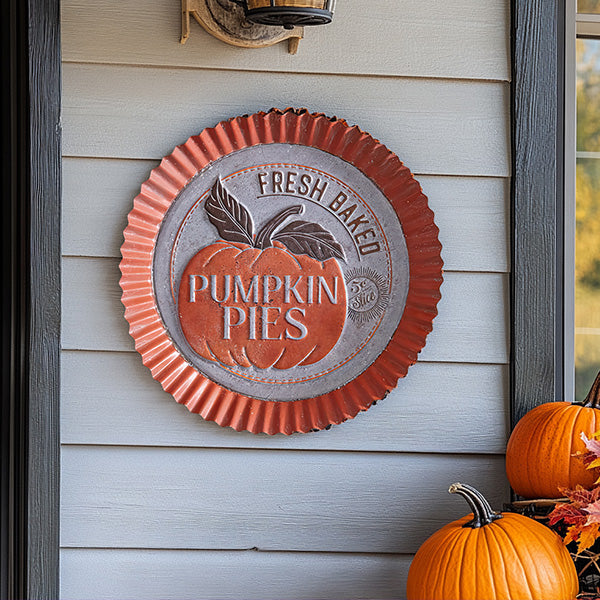 Pumpkin Pies Bottle Cap Sign