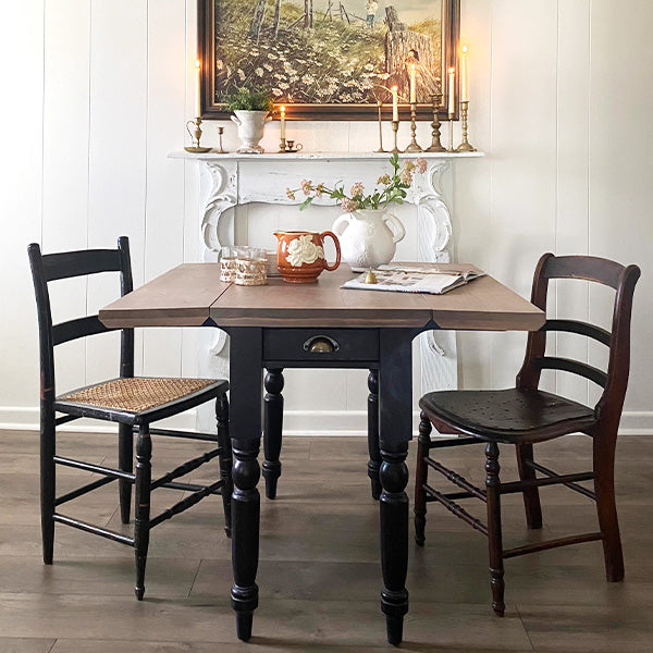 19th Century Inspired Farmhouse Leaf Dining Table