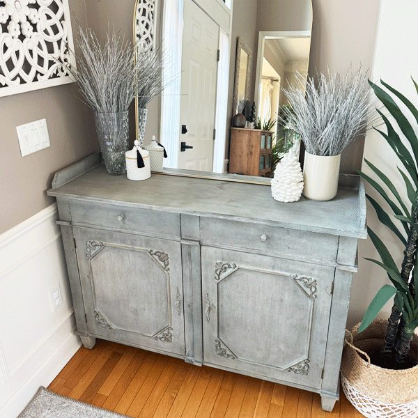 Antique Inspired Butler's Buffet Cabinet with Drawers