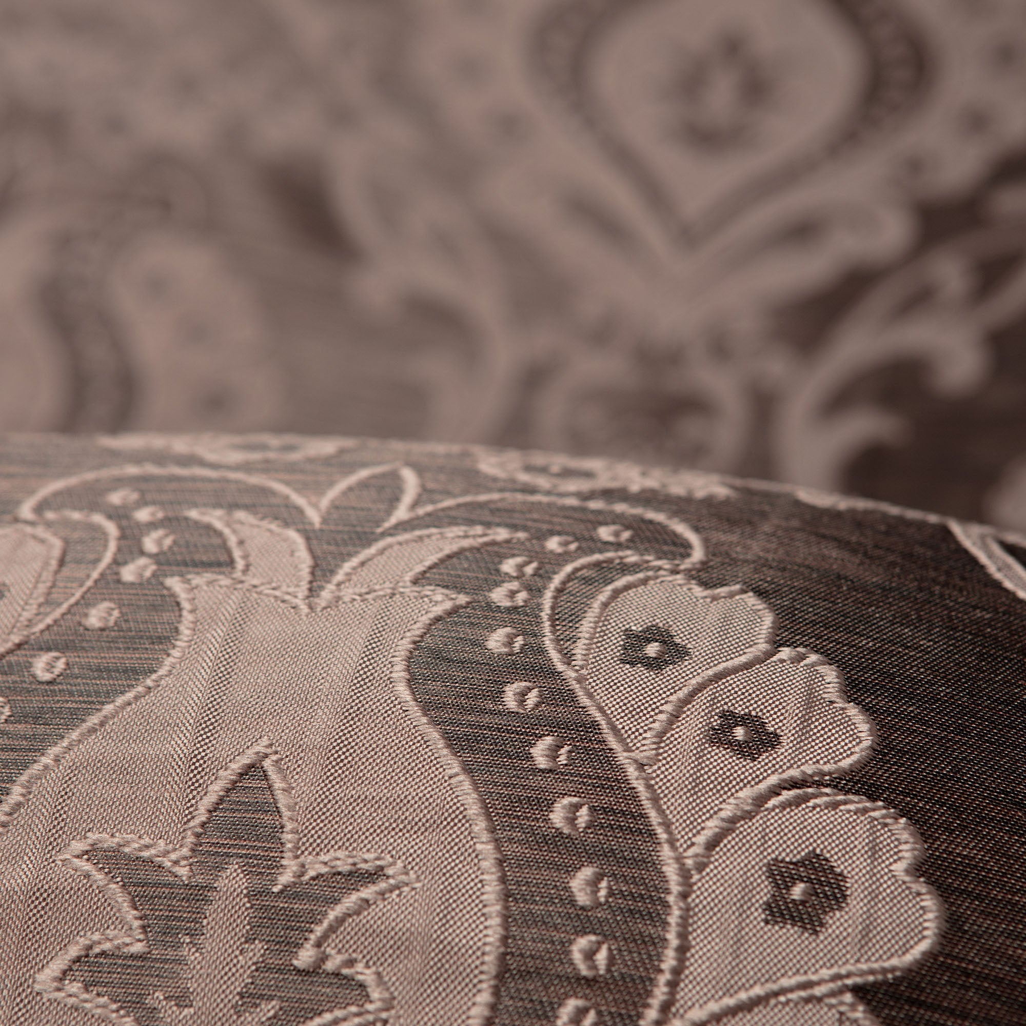 Damask Jacquard Grommet Curtains-Tolkye