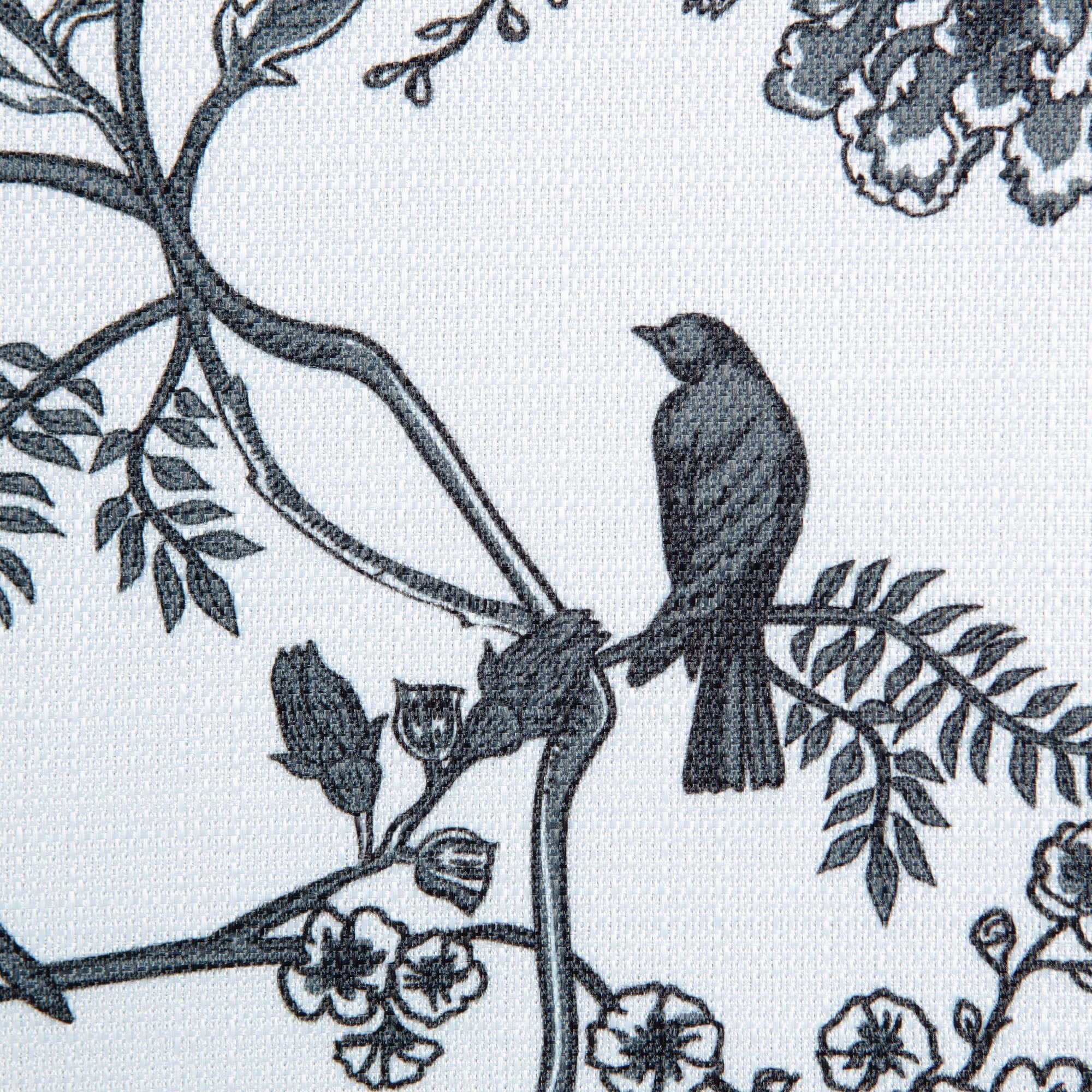 Faux Linen Toile Room Darkening Curtains-Tolkye