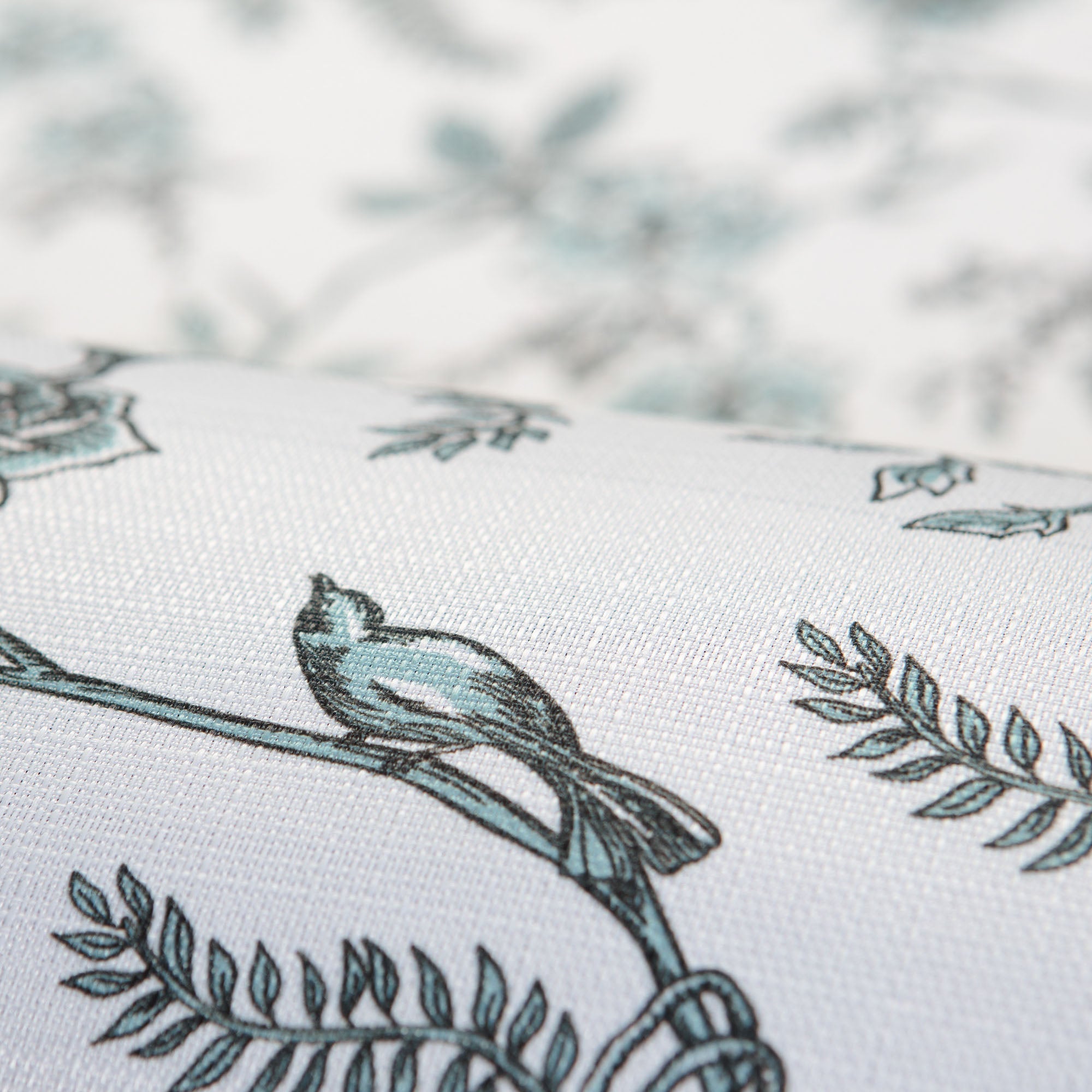 Faux Linen Toile Room Darkening Curtains-Tolkye