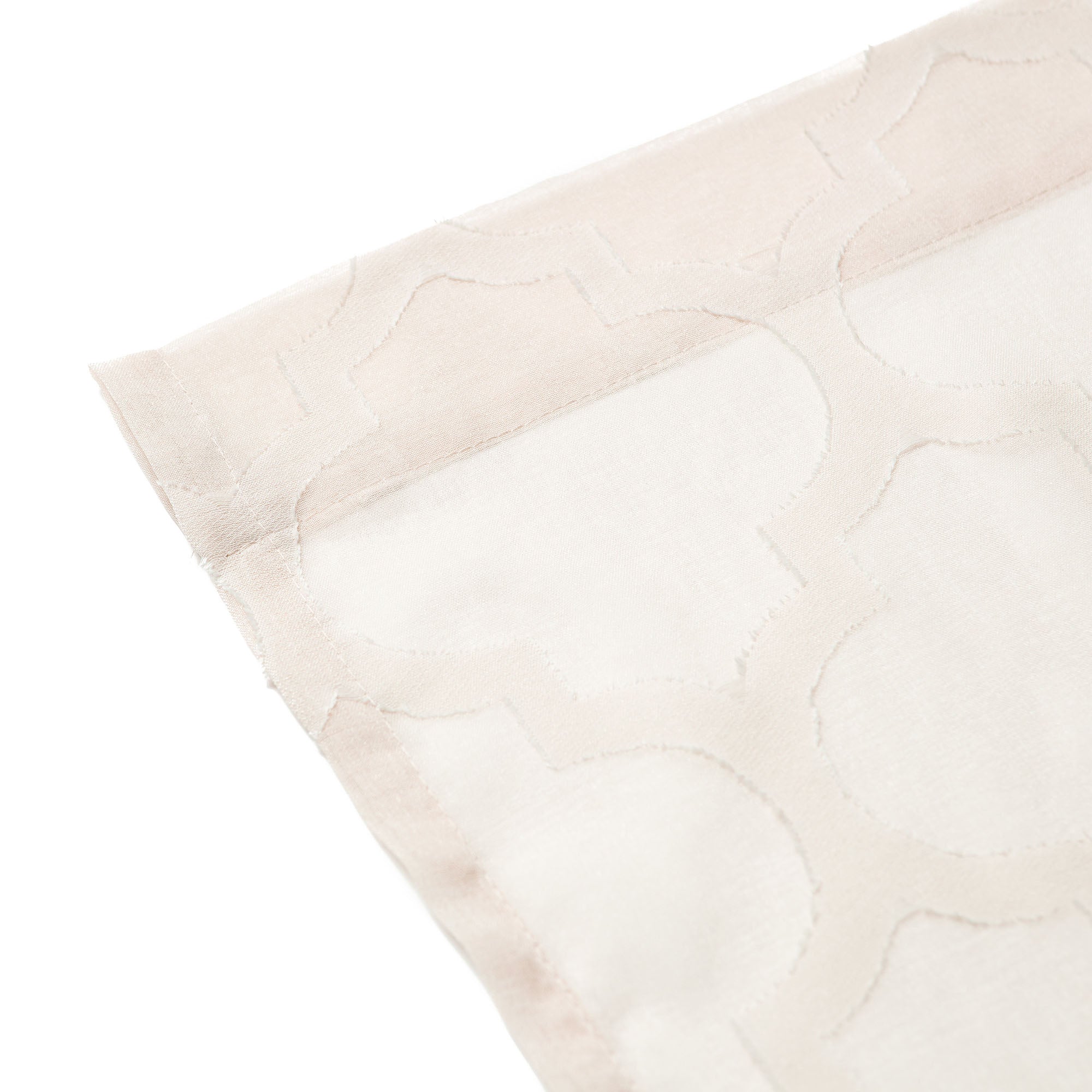 Quatrefoil Voile Sheer Rod Pocket Curtains-Tolkye