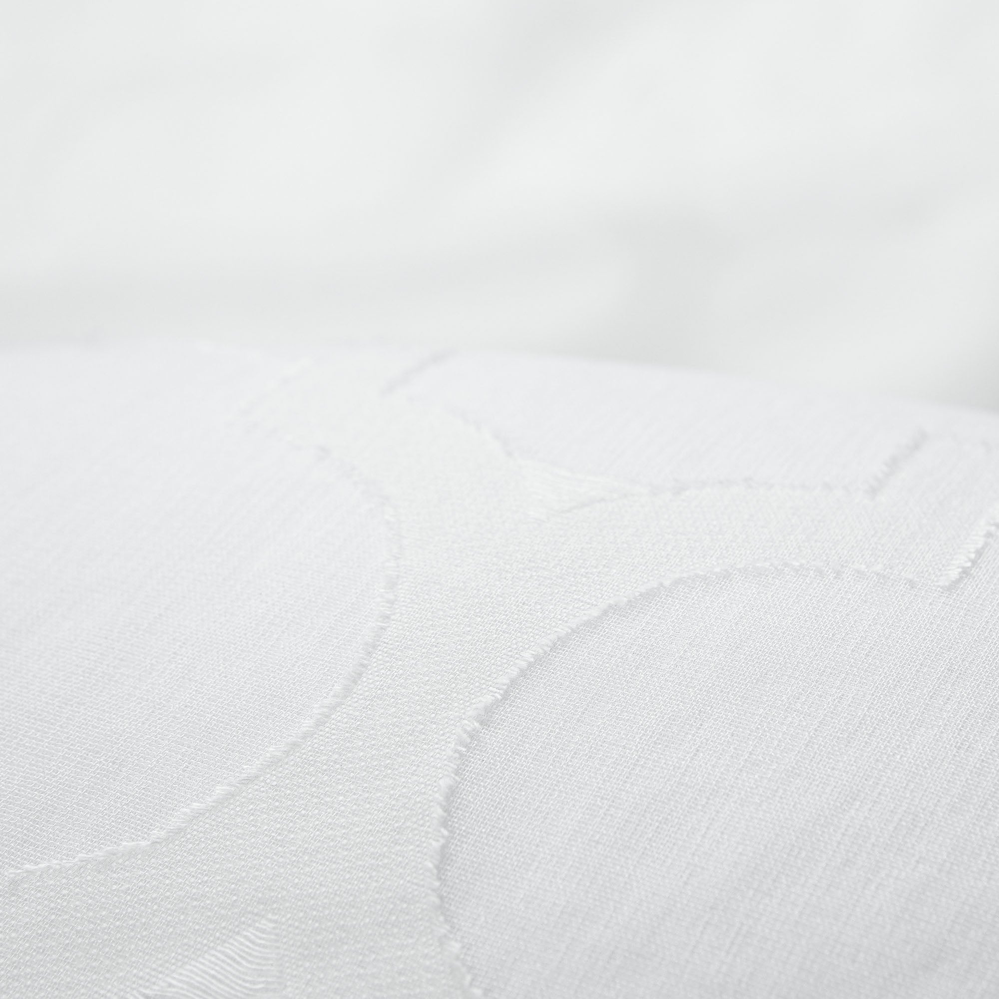 Quatrefoil Voile Sheer Rod Pocket Curtains-Tolkye