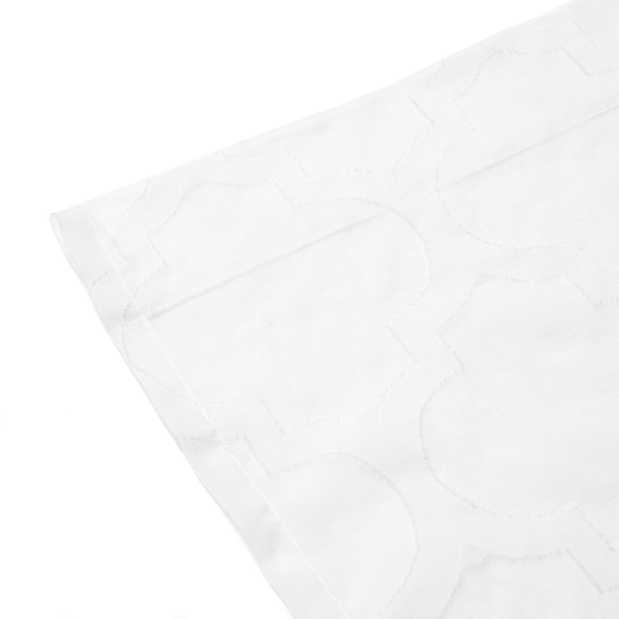 Quatrefoil Voile Sheer Rod Pocket Curtains-Tolkye