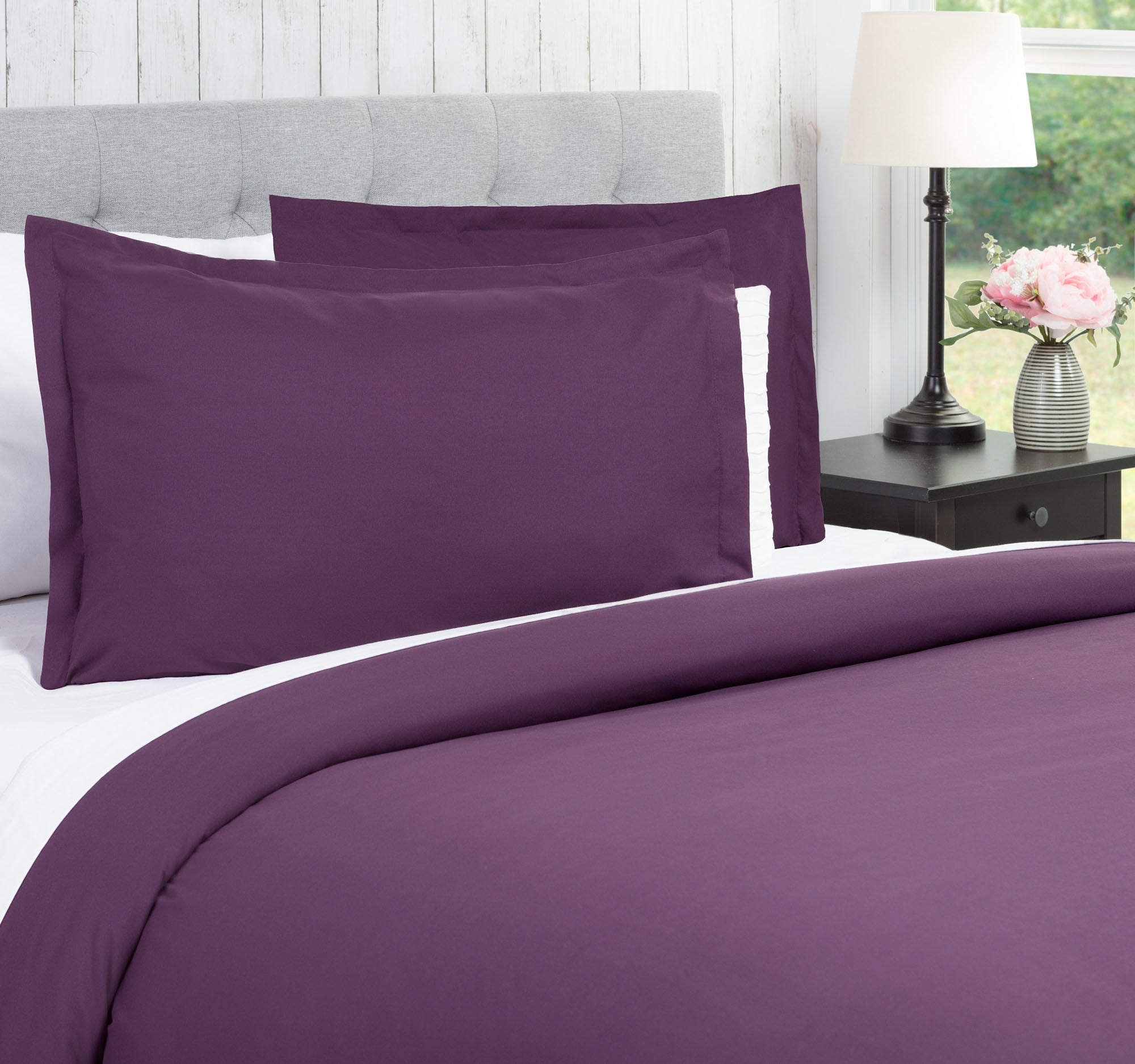 Solid Duvet Cover Set-Tolkye