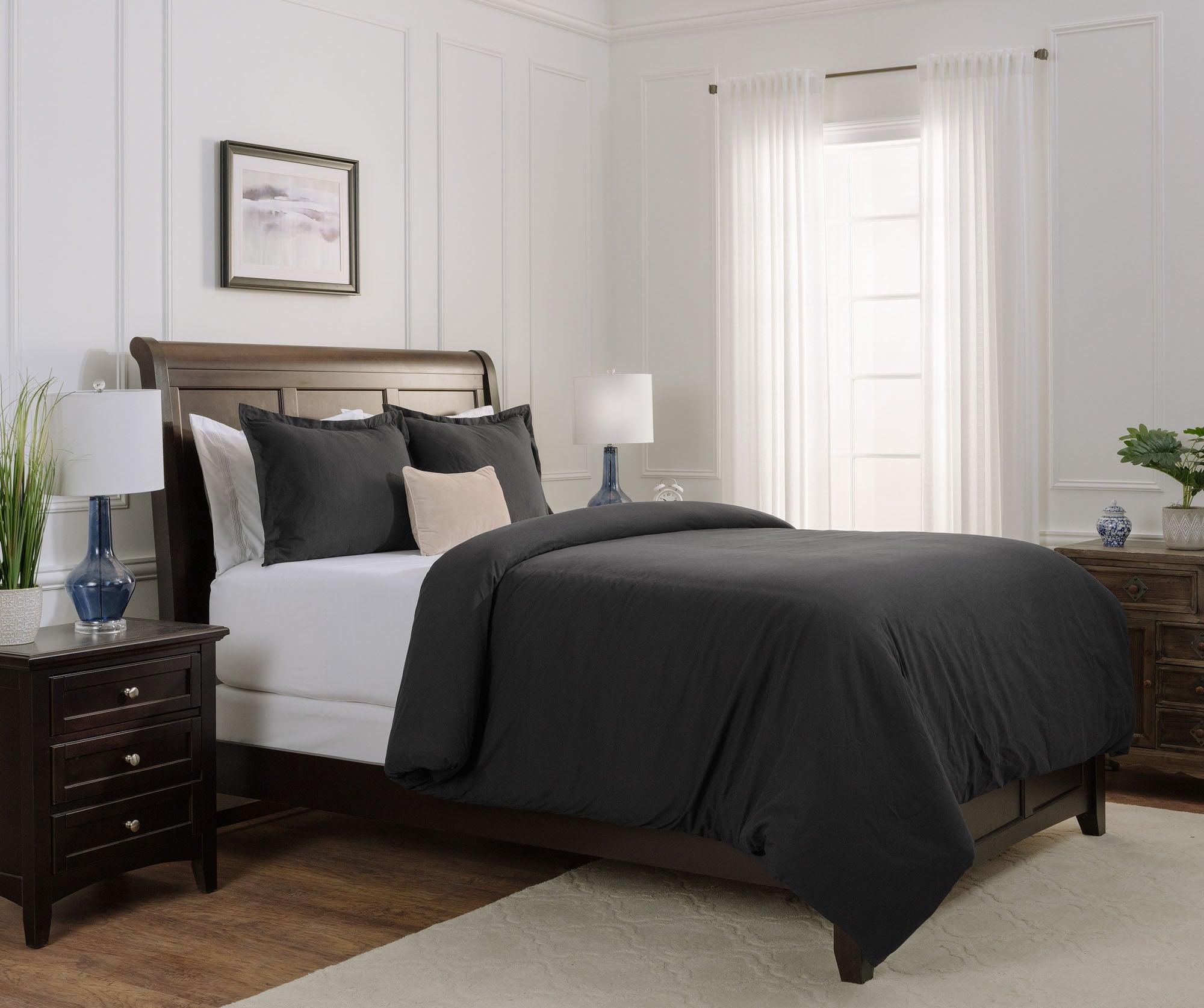 Solid Duvet Cover Set-Tolkye