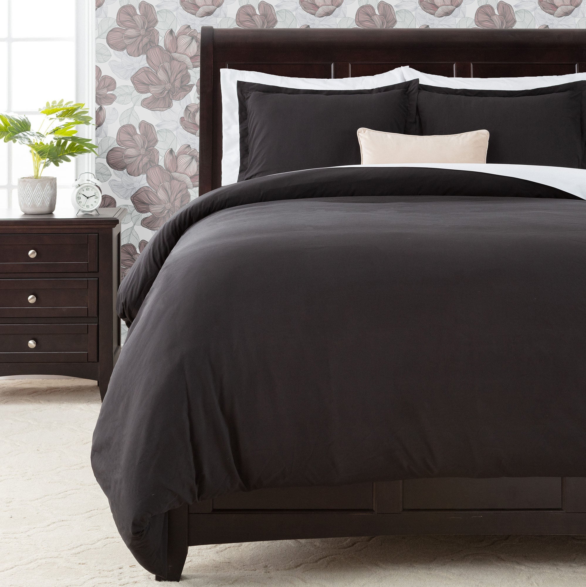 Solid Duvet Cover Set-Tolkye