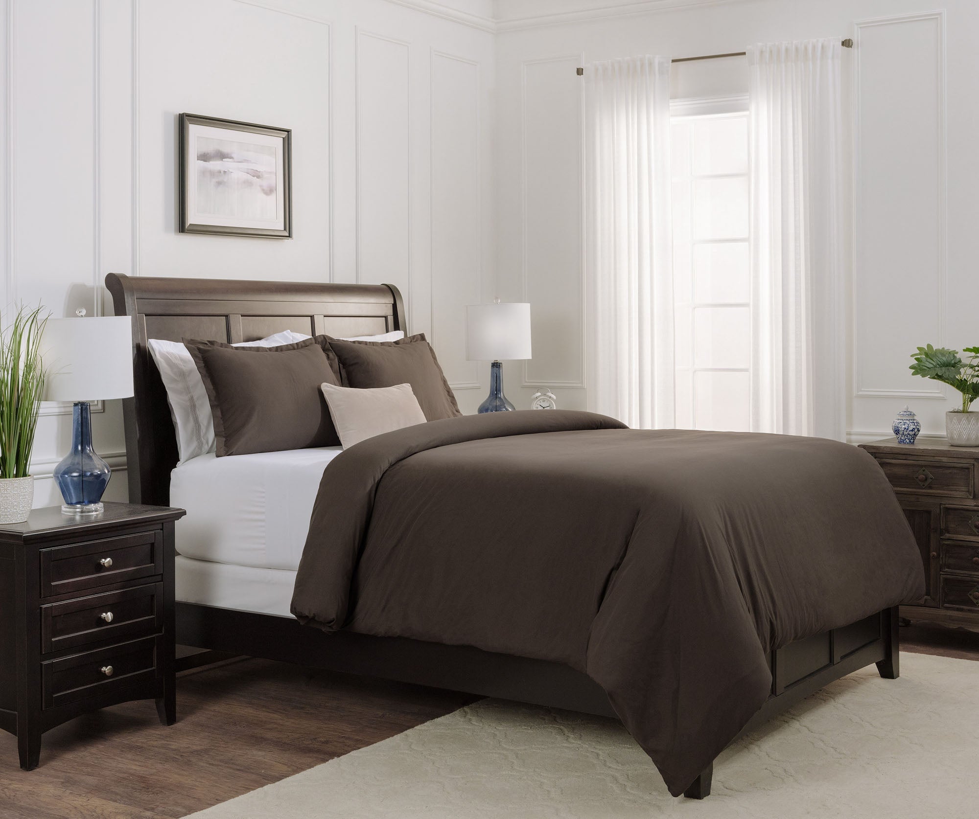 Solid Duvet Cover Set-Tolkye