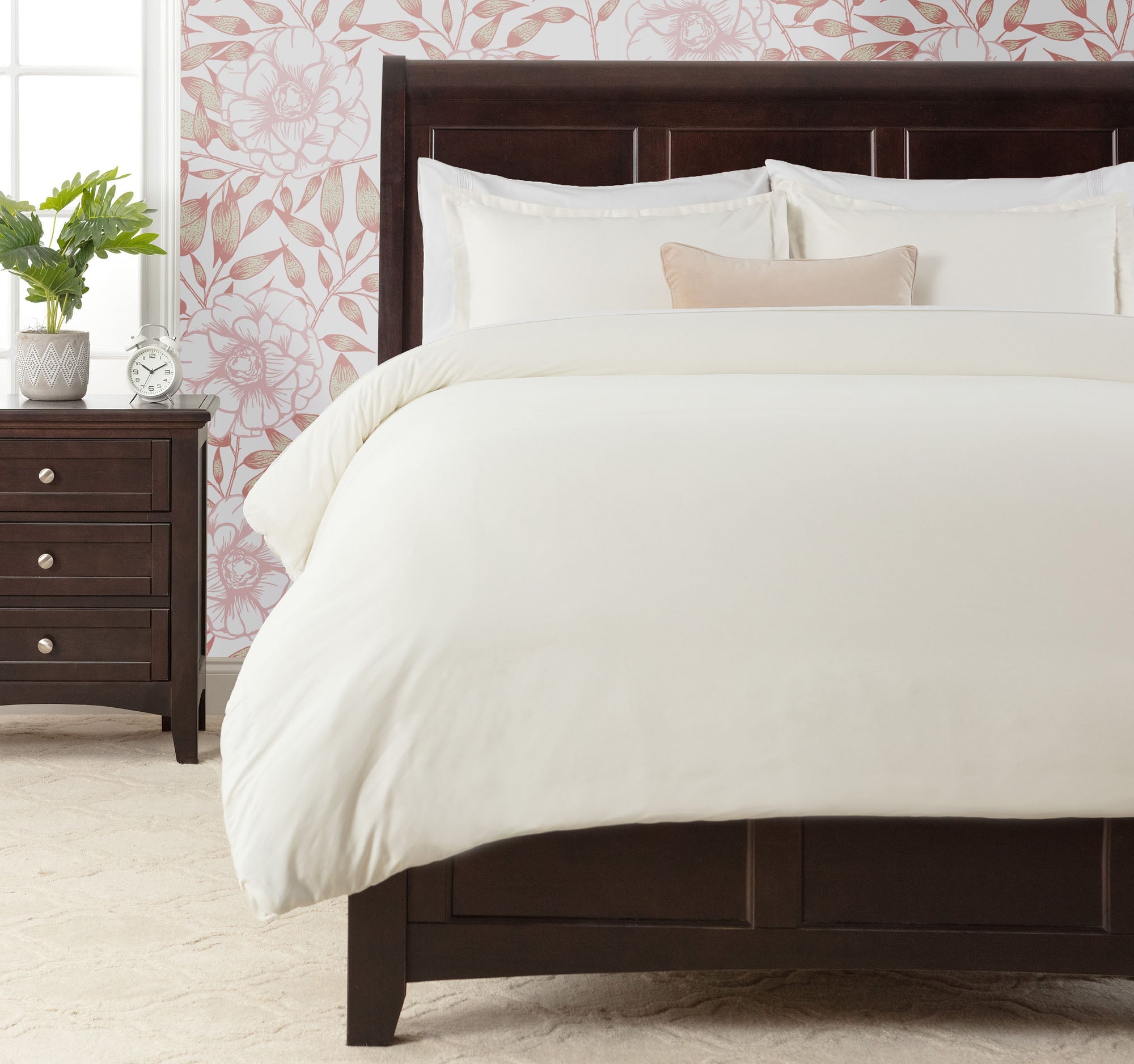 Solid Duvet Cover Set-Tolkye