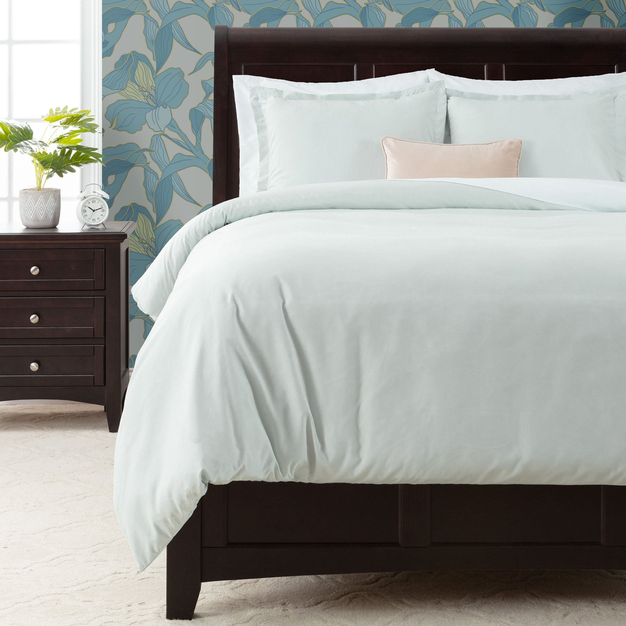 Solid Duvet Cover Set-Tolkye