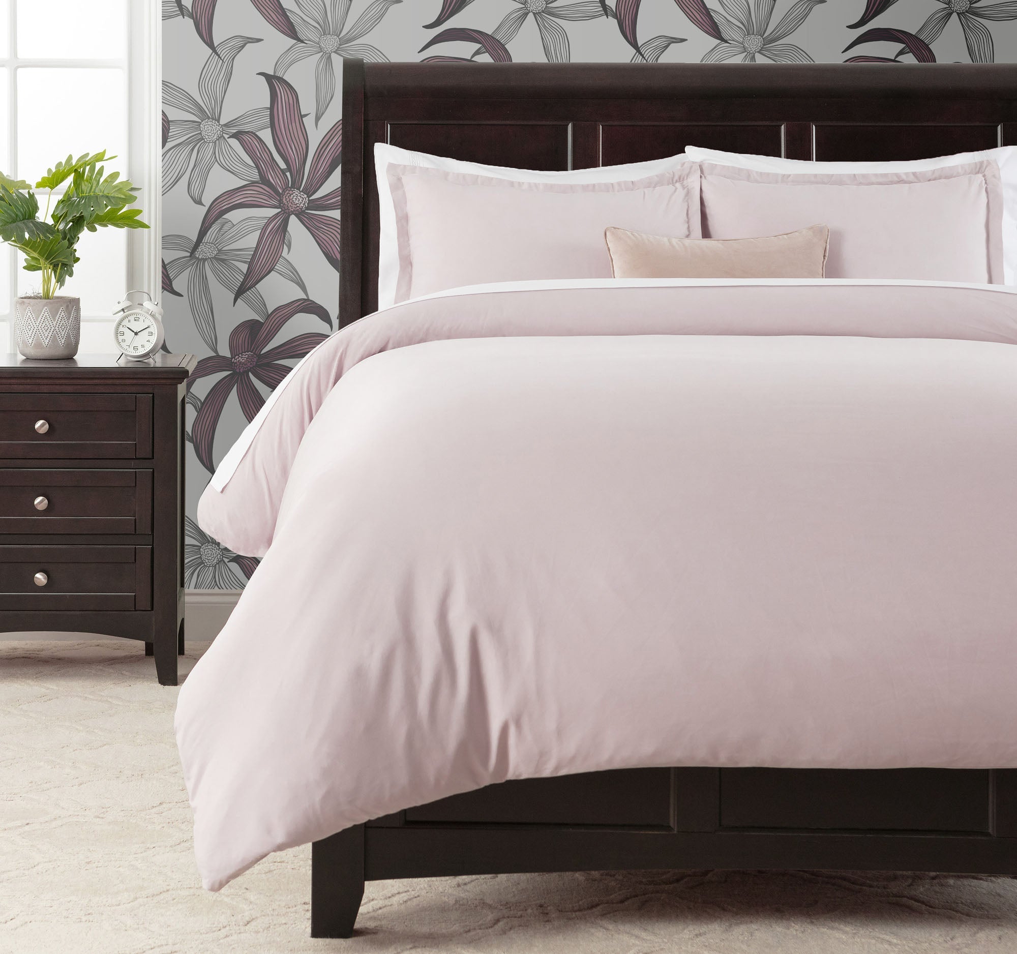 Solid Duvet Cover Set-Tolkye