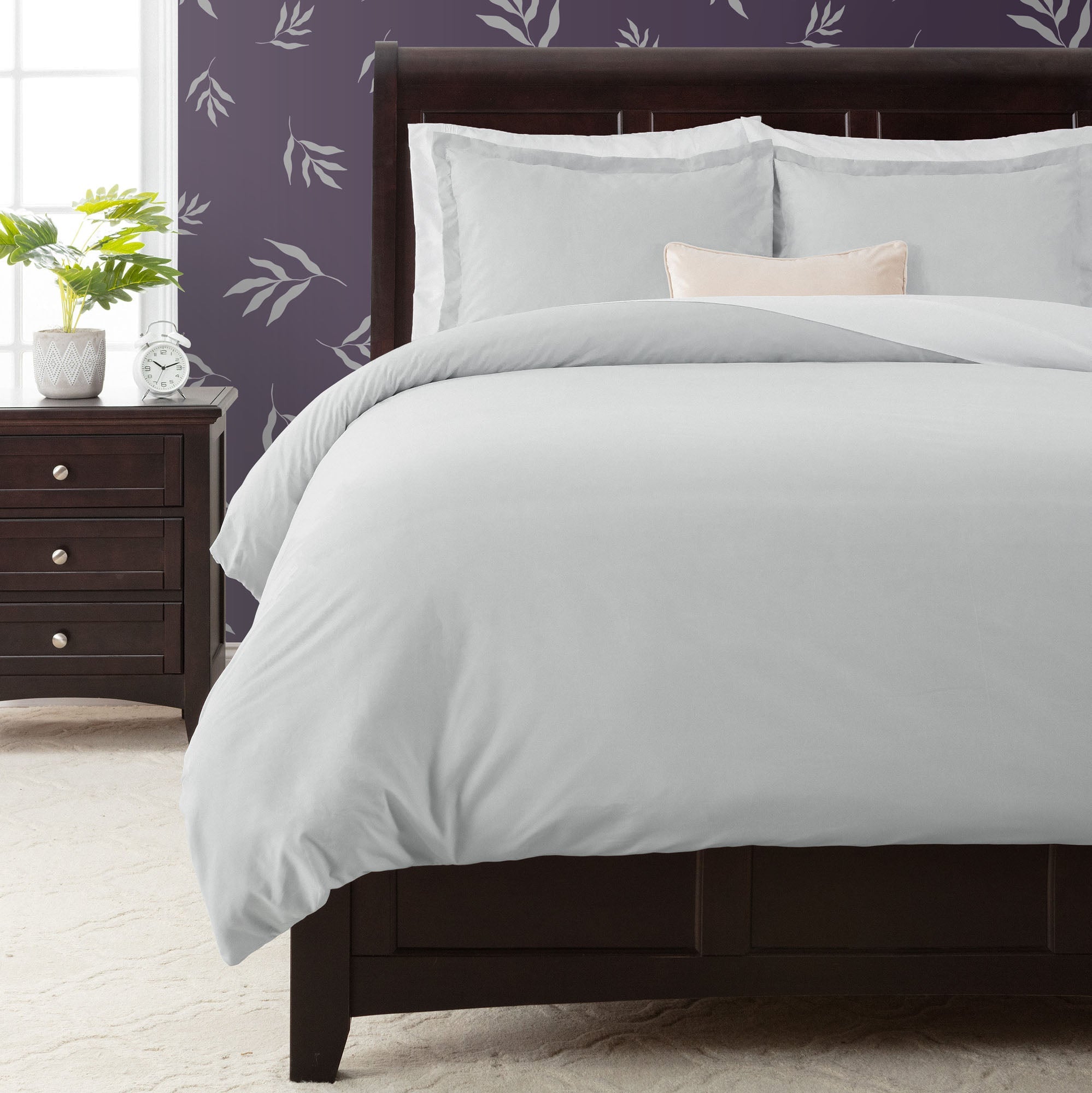 Solid Duvet Cover Set-Tolkye