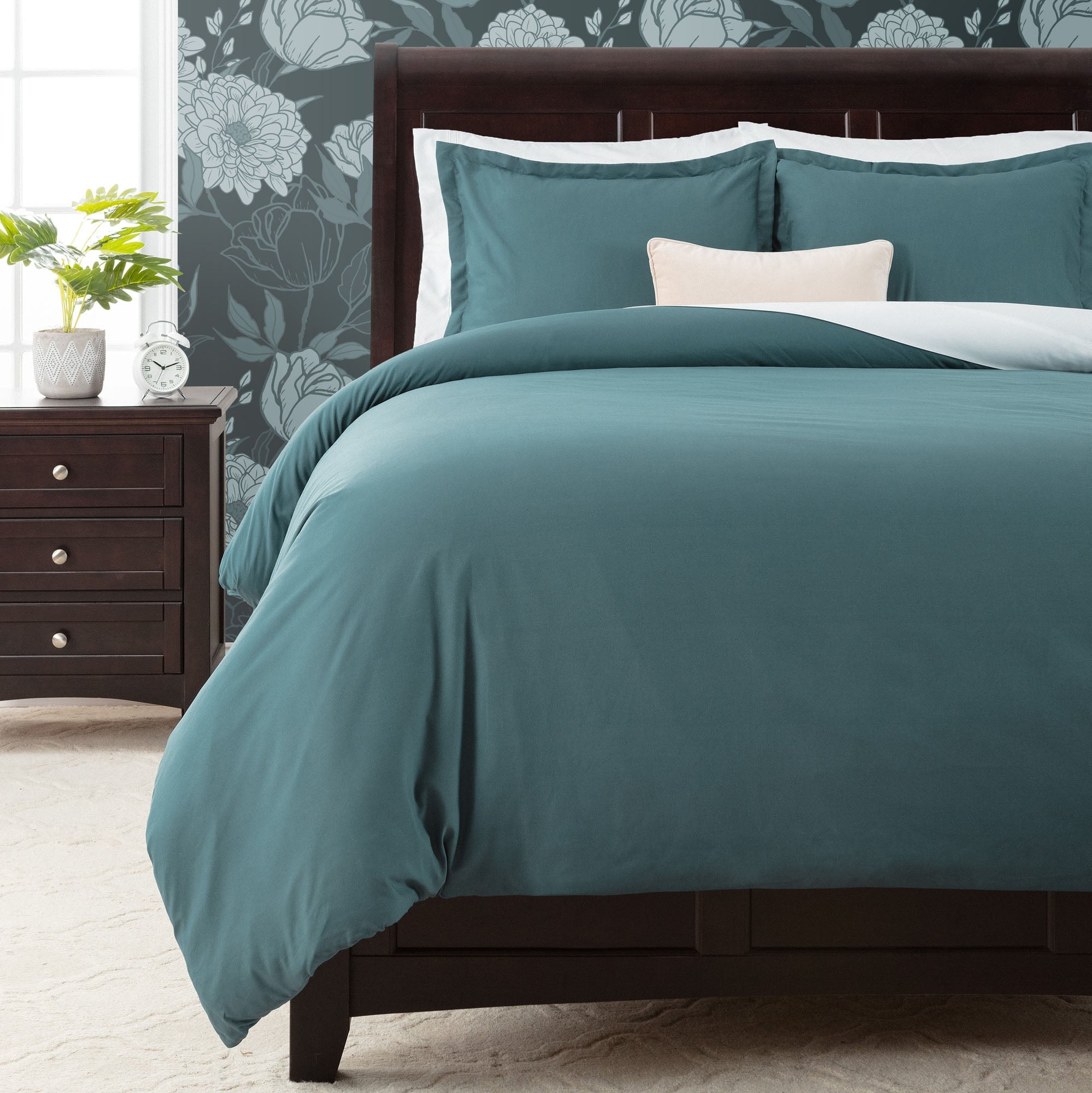 Solid Duvet Cover Set-Tolkye