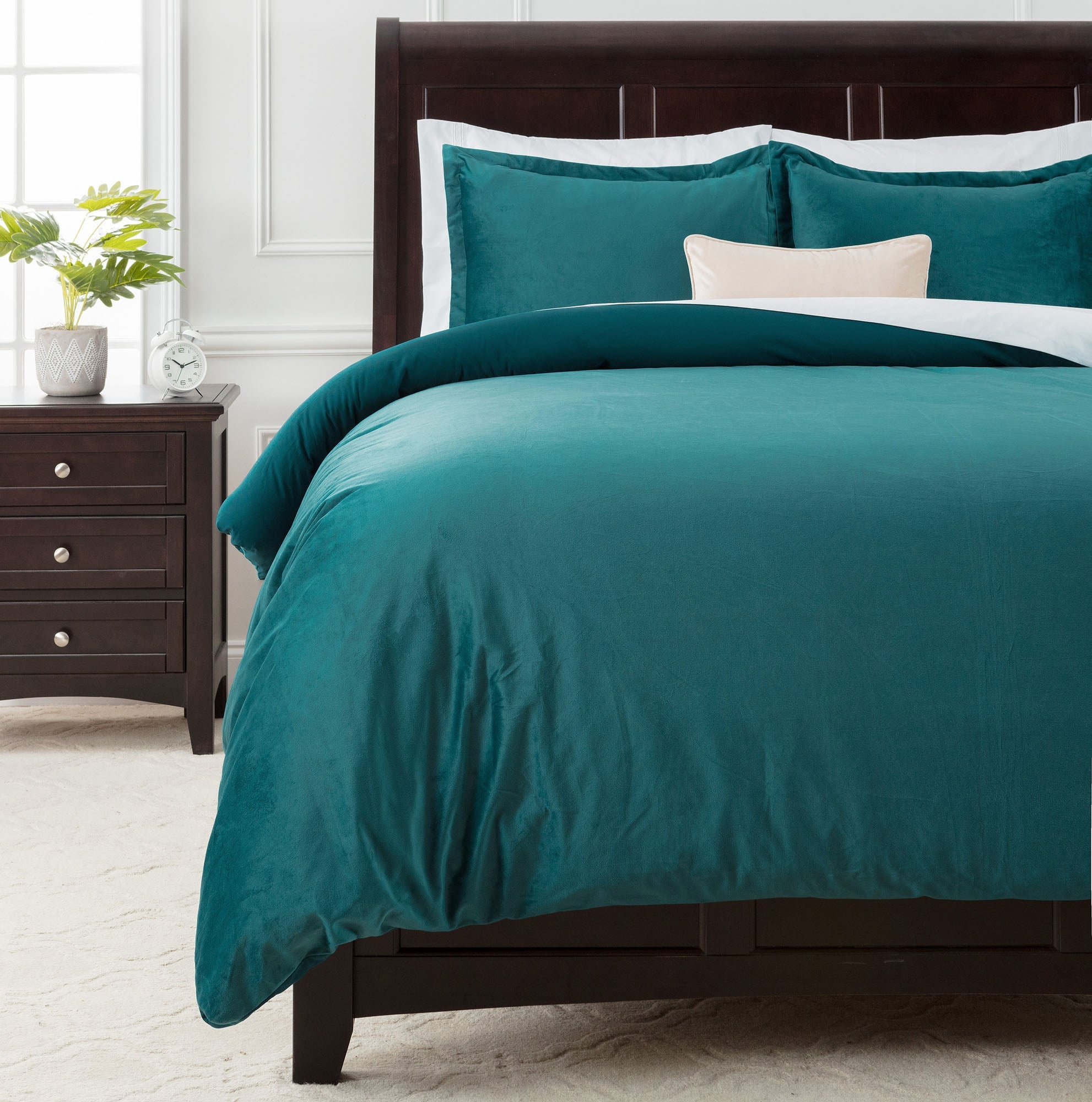 Velour Velvet Duvet Cover Set-Tolkye