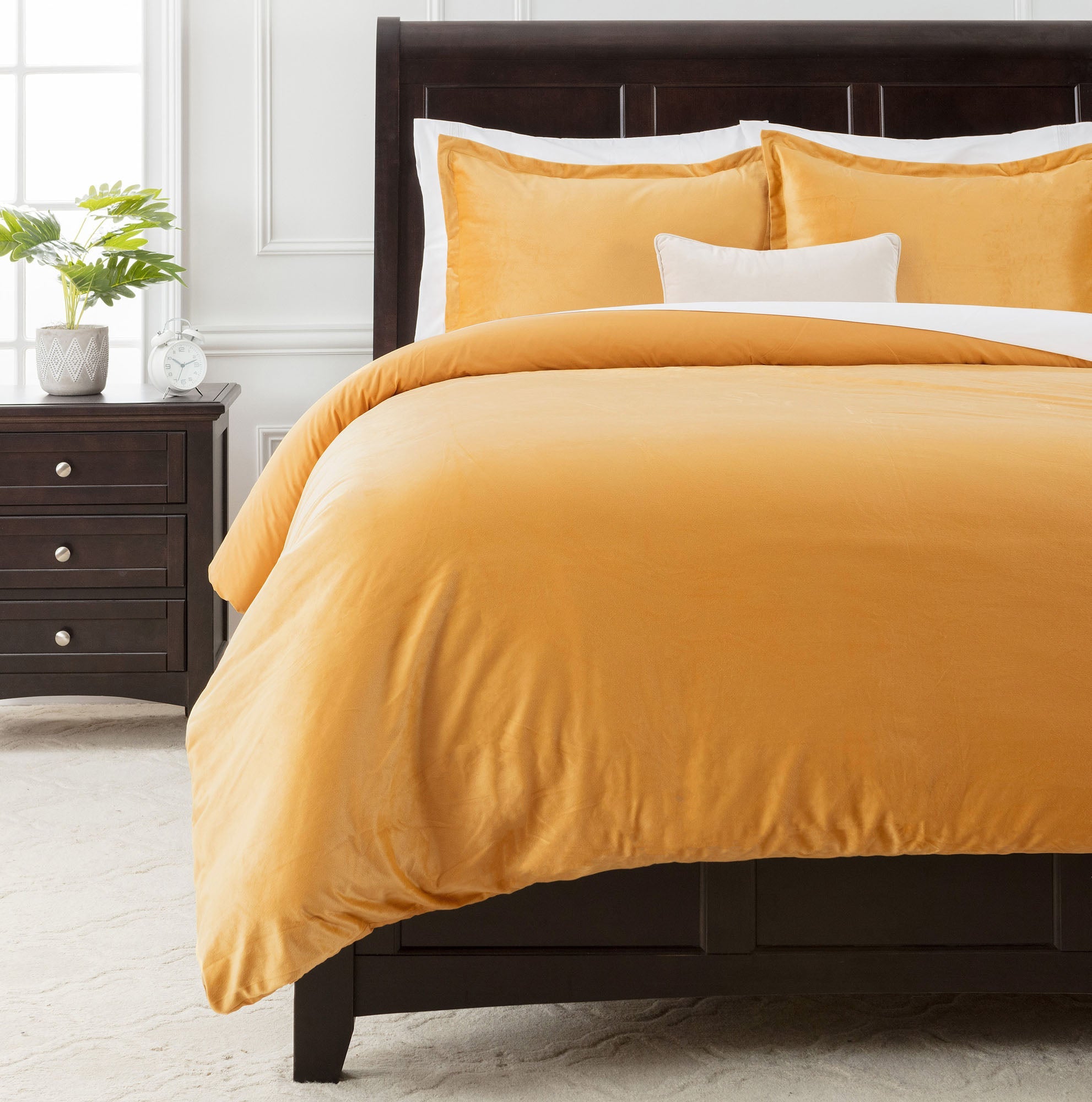 Velour Velvet Duvet Cover Set-Tolkye