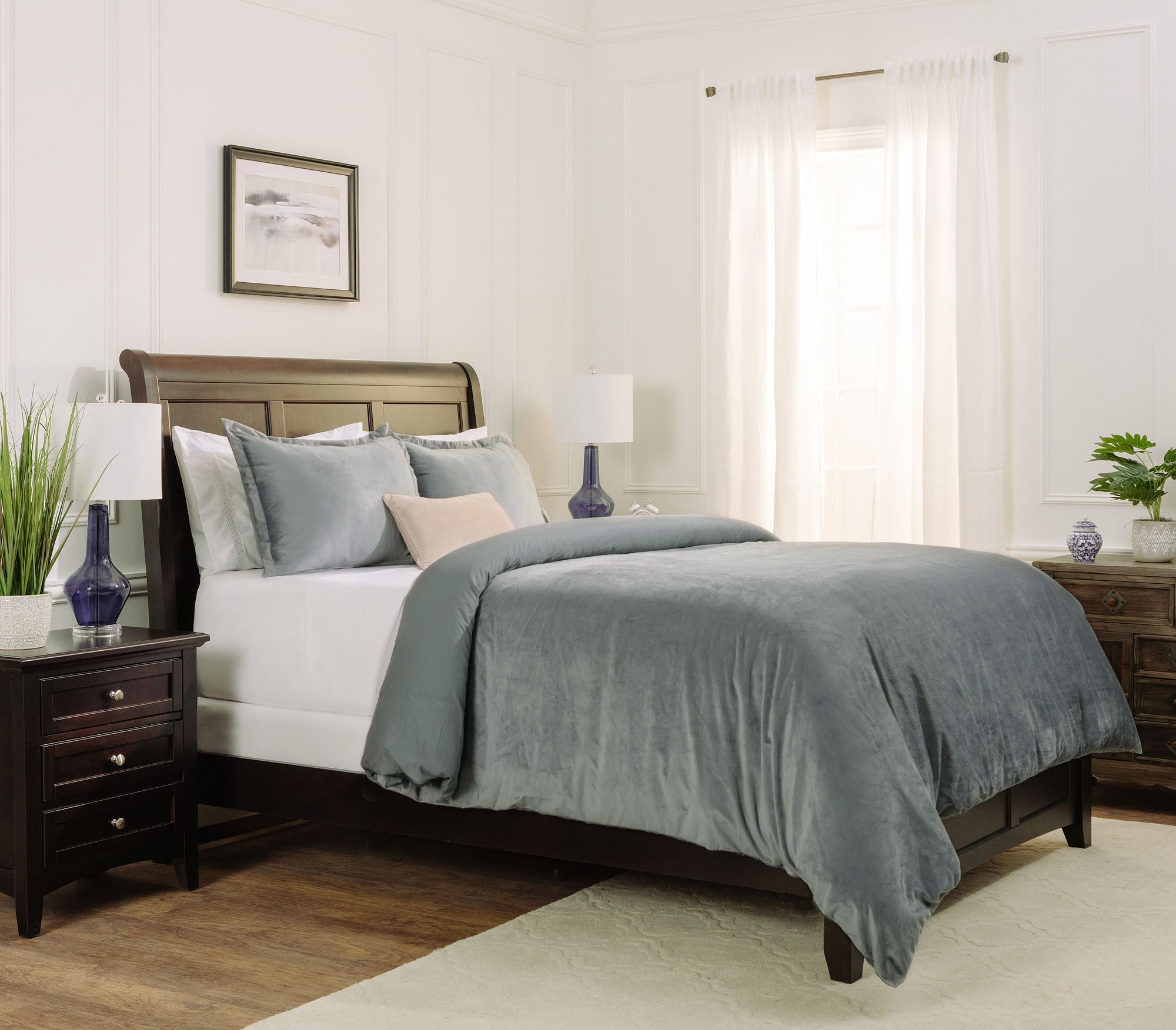 Velour Velvet Duvet Cover Set-Tolkye