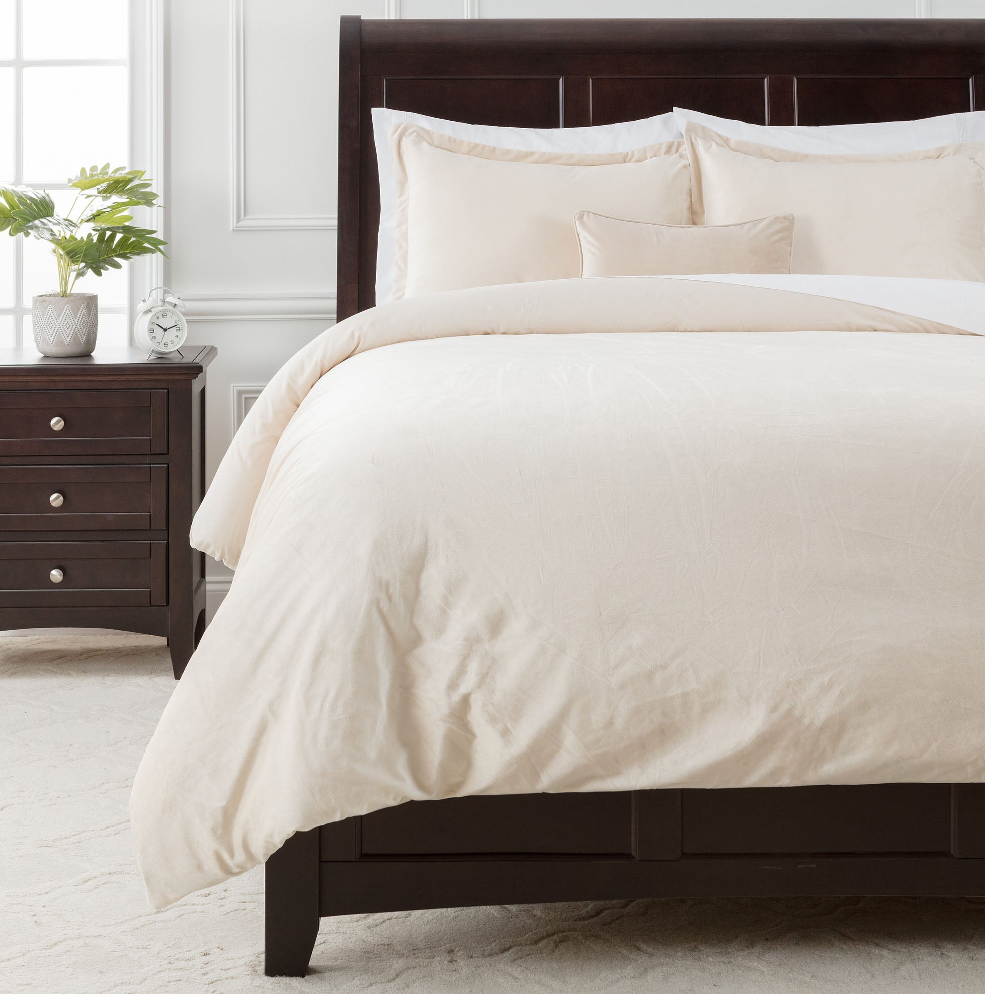 Velour Velvet Duvet Cover Set-Tolkye