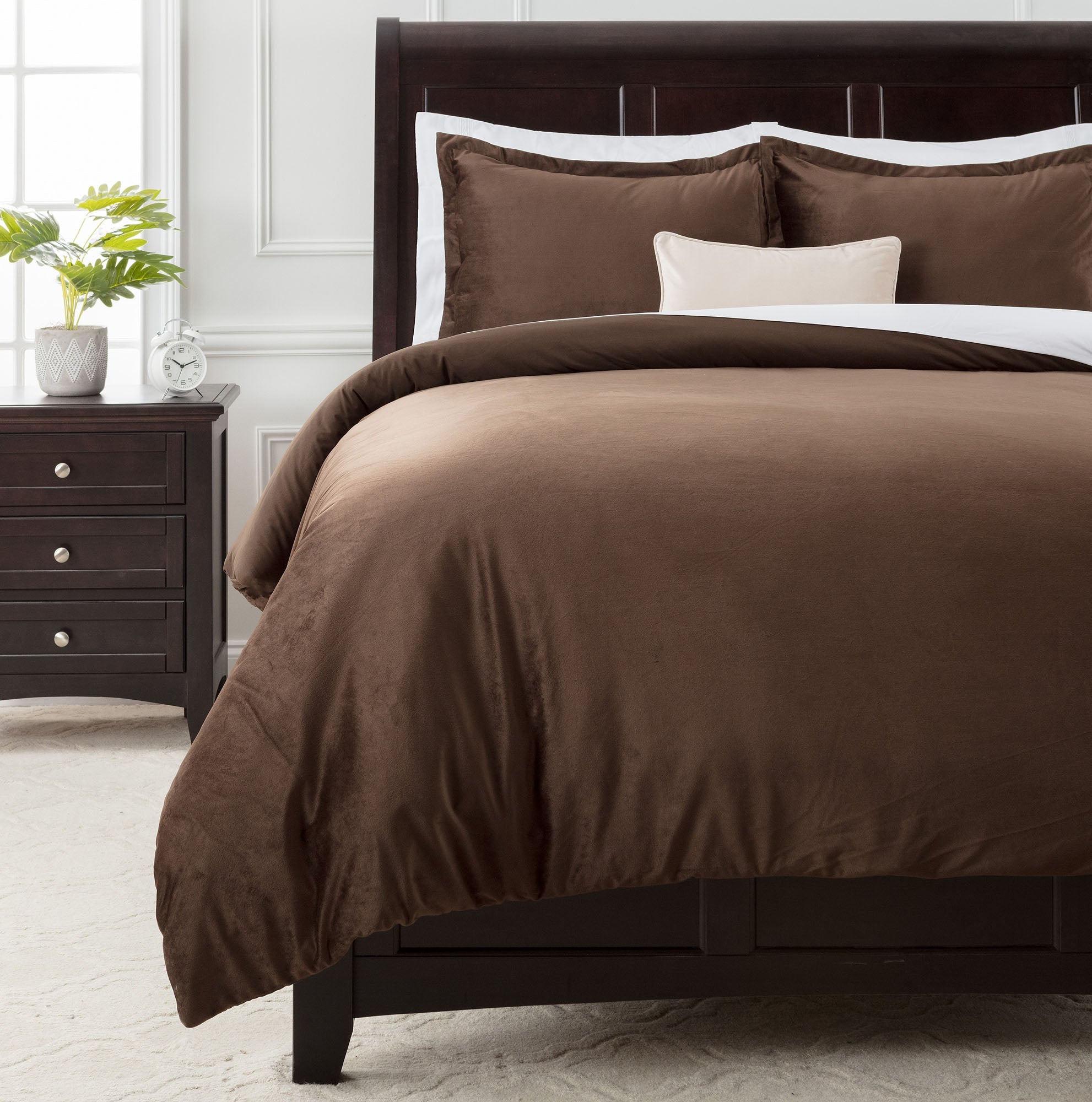 Velour Velvet Duvet Cover Set-Tolkye