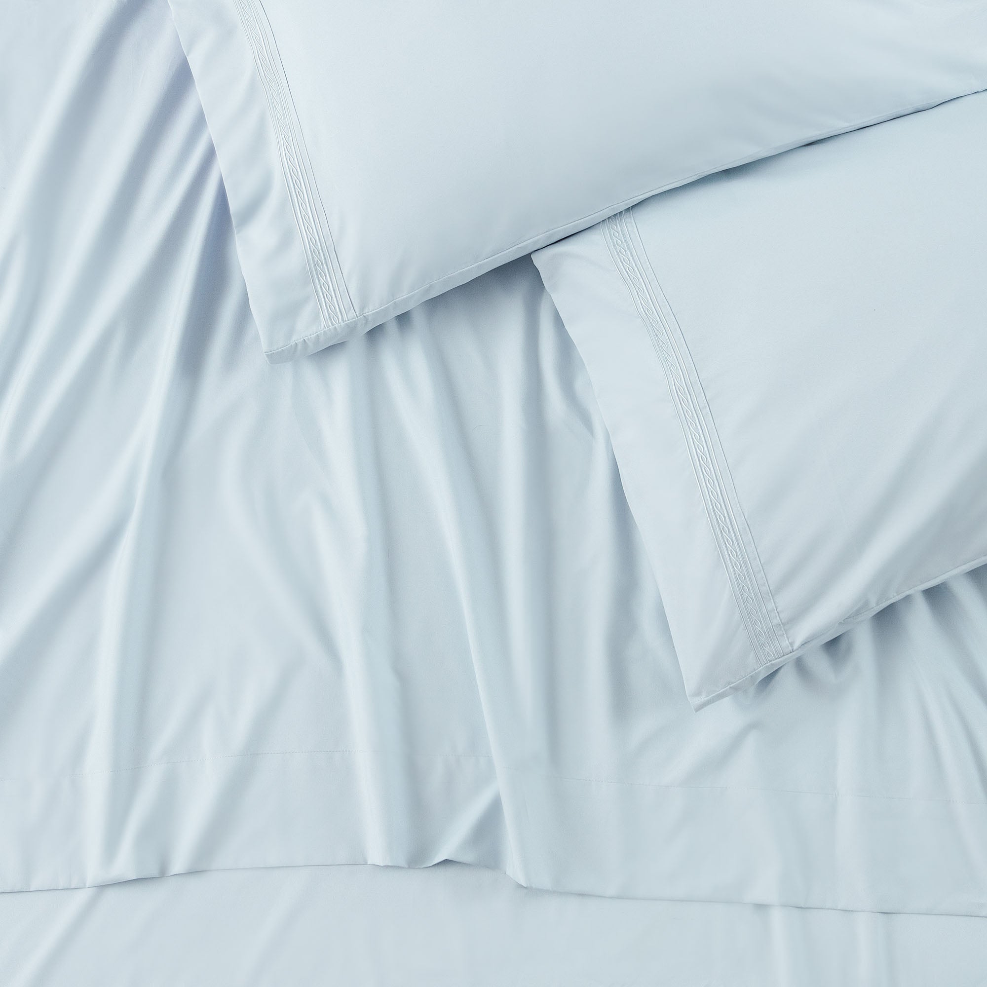 Solid Embroidered Sheets Set-Tolkye