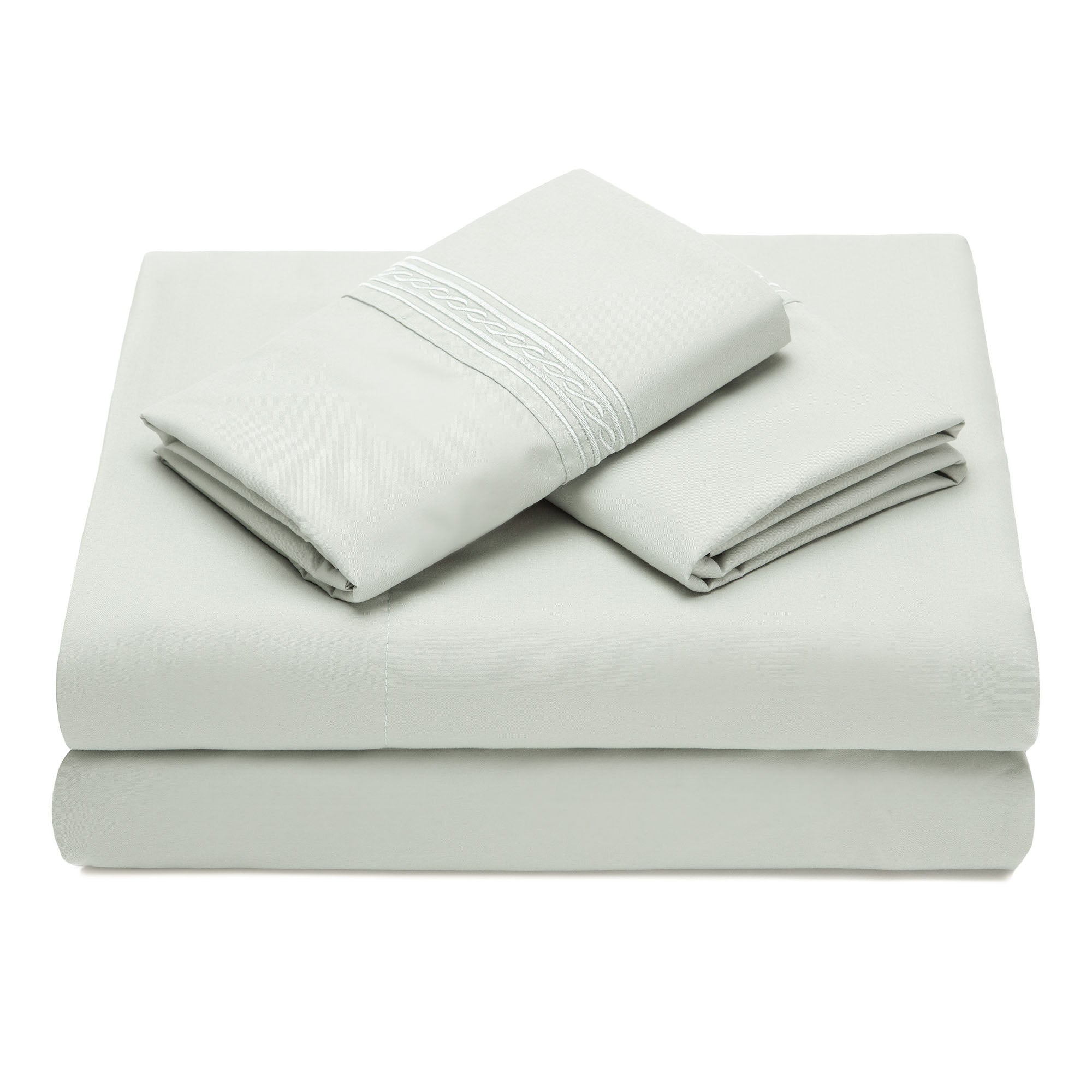 Solid Embroidered Sheets Set-Tolkye