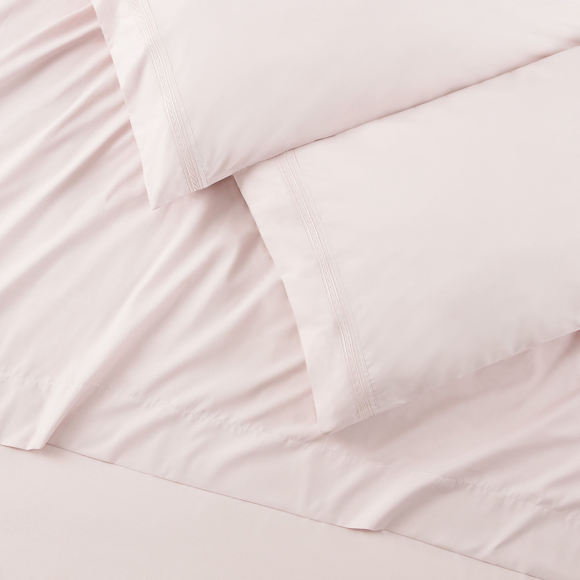 Solid Embroidered Sheets Set-Tolkye