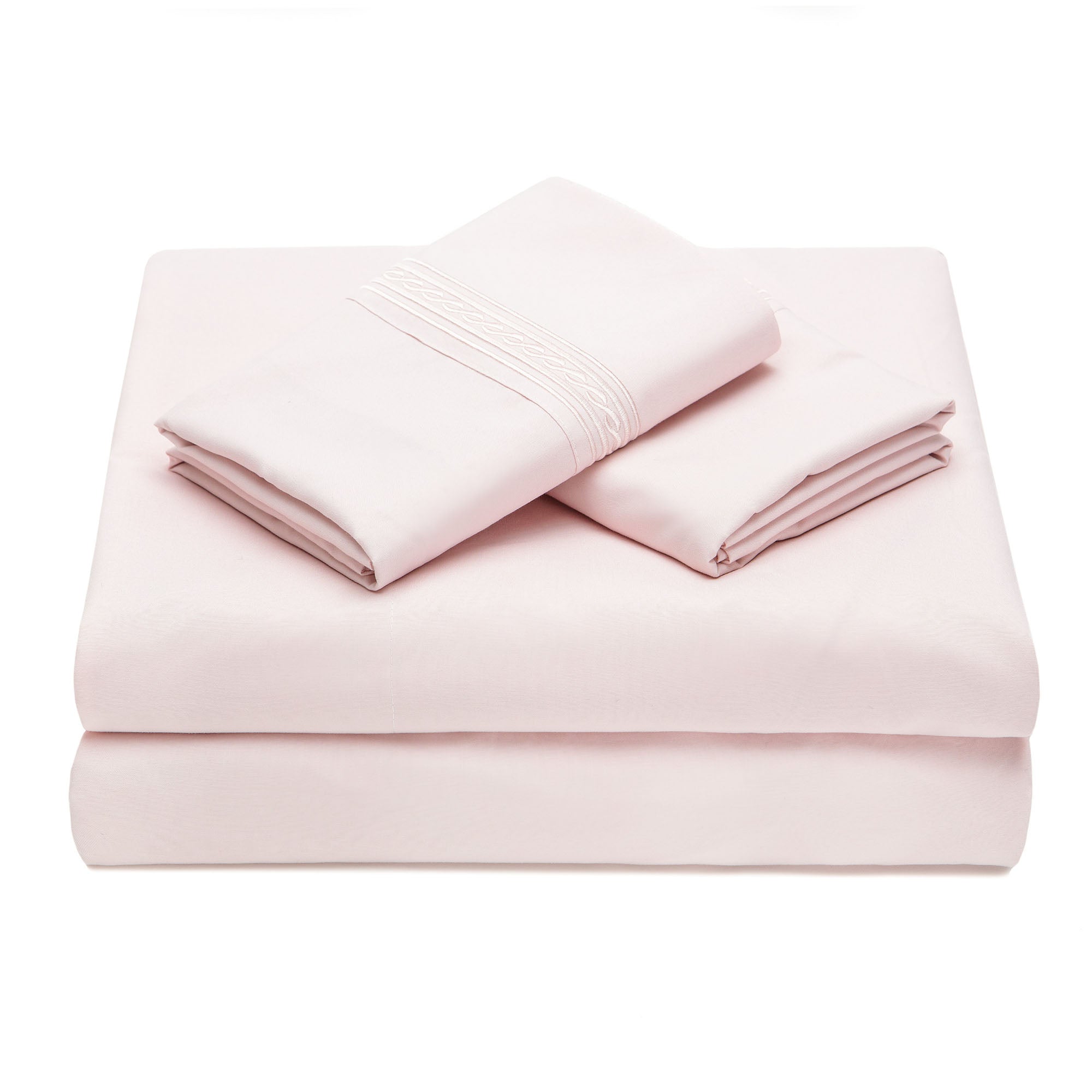 Solid Embroidered Sheets Set-Tolkye