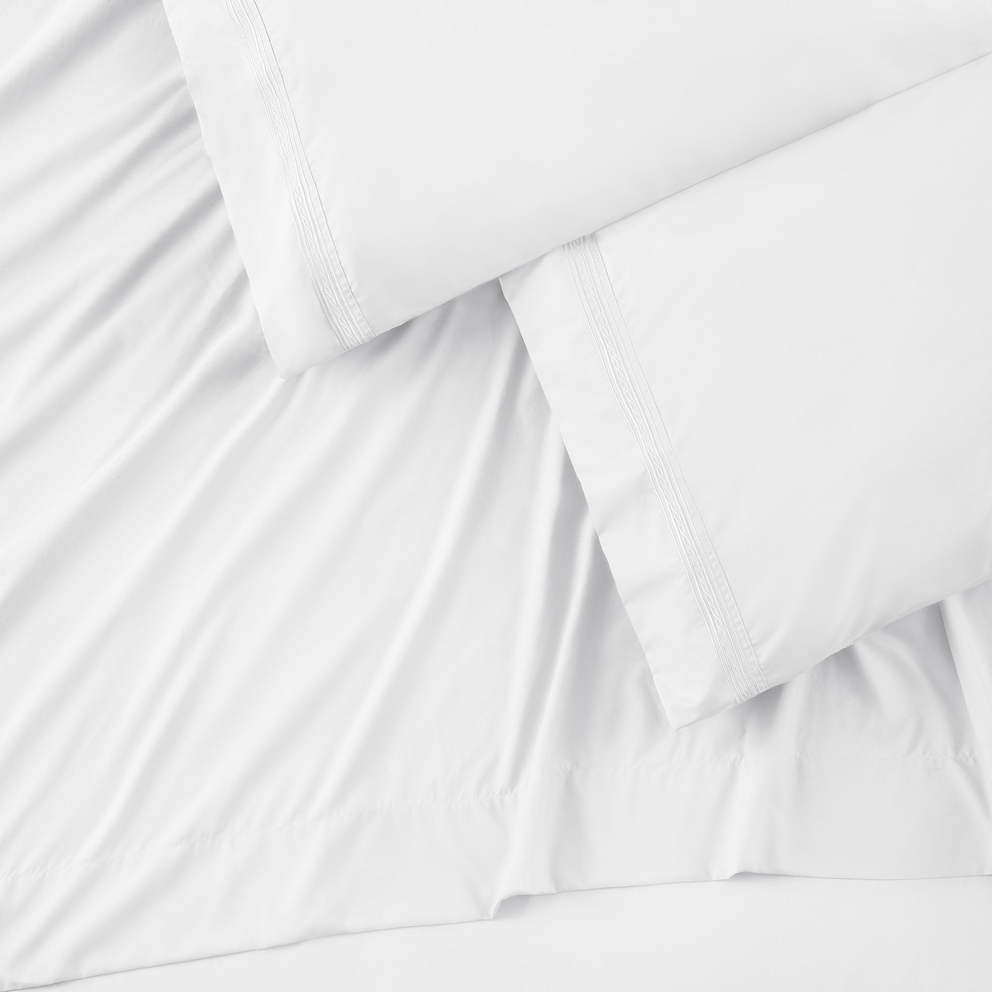 Solid Embroidered Sheets Set-Tolkye