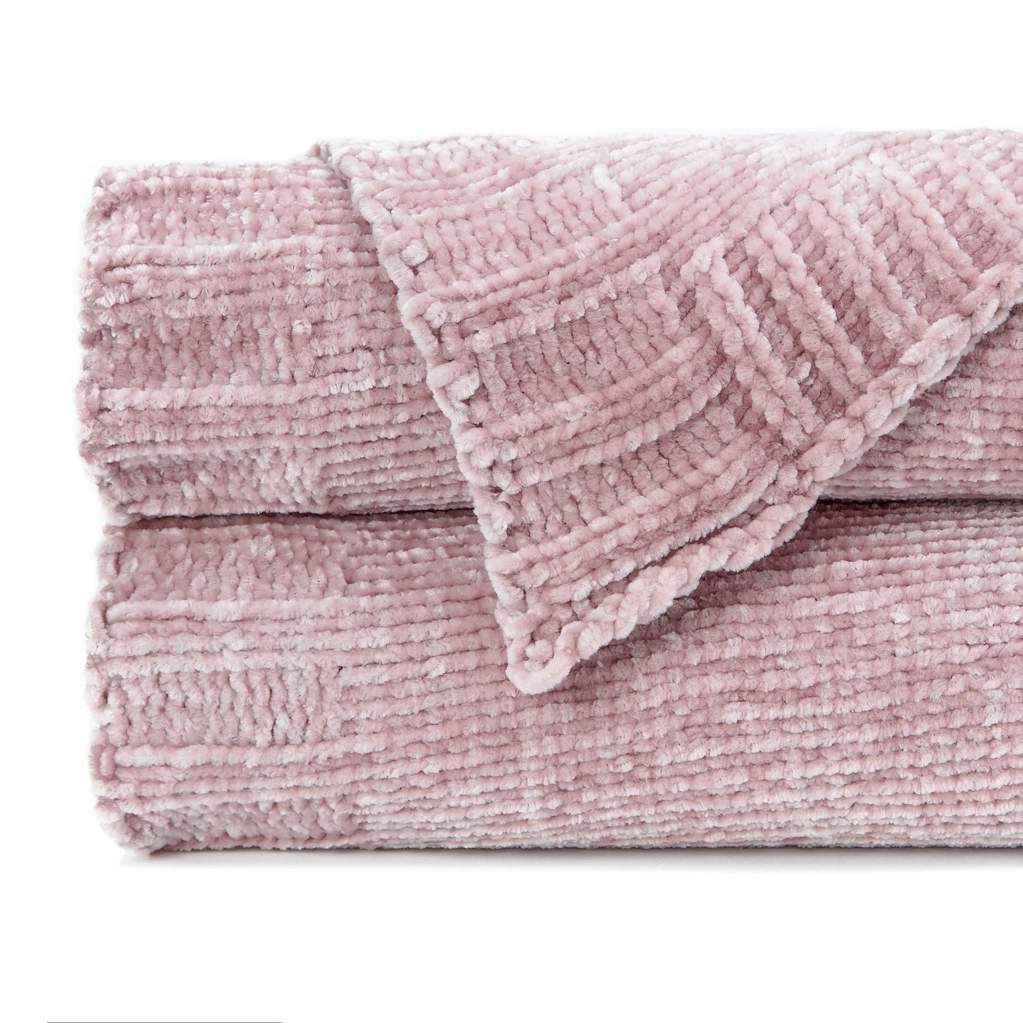 Chenille Luxe Border Throw Blanket-Tolkye
