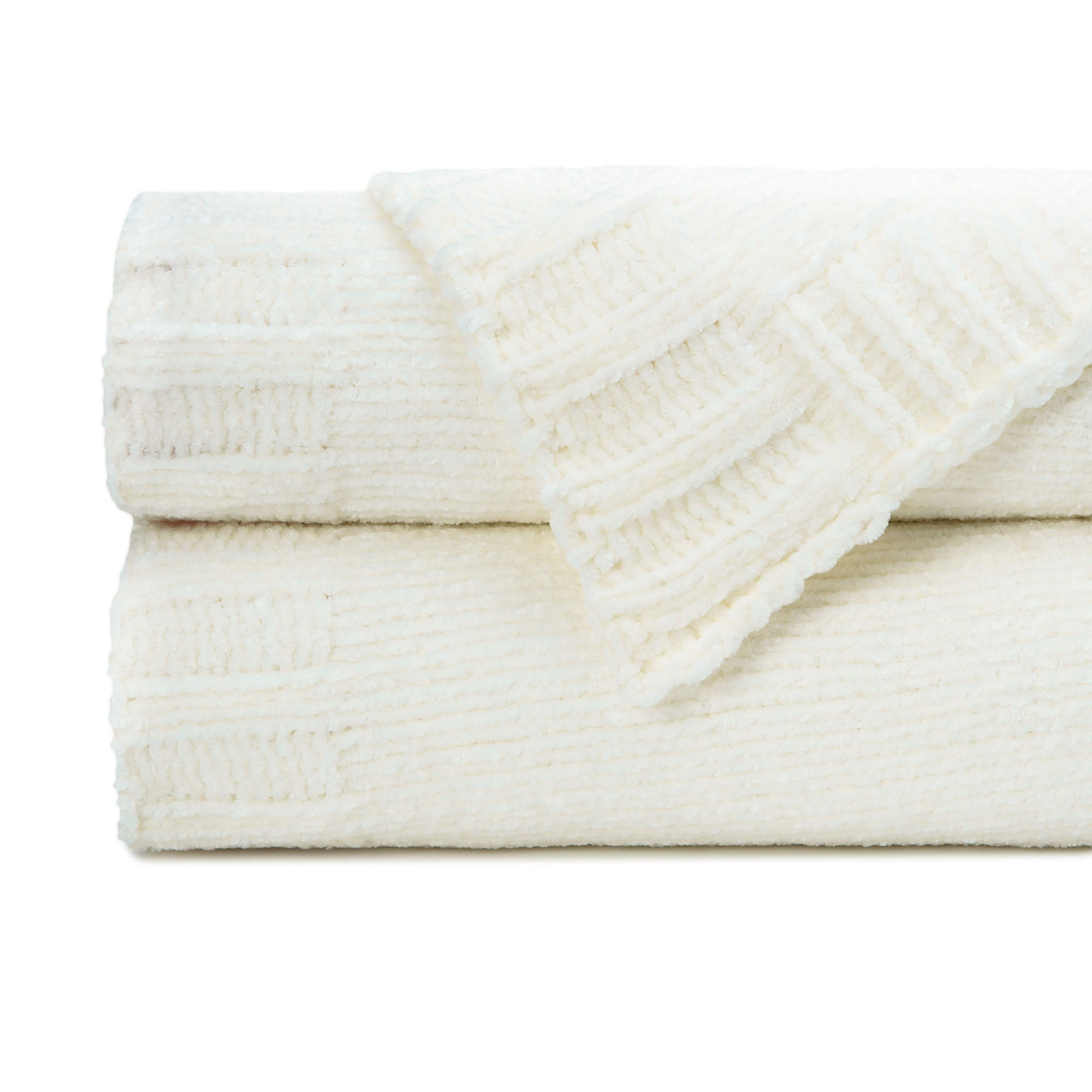 Chenille Luxe Border Throw Blanket-Tolkye