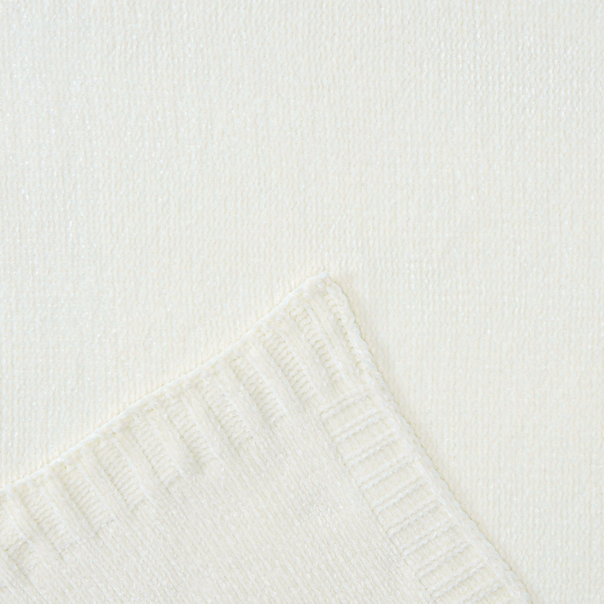 Chenille Luxe Border Throw Blanket-Tolkye