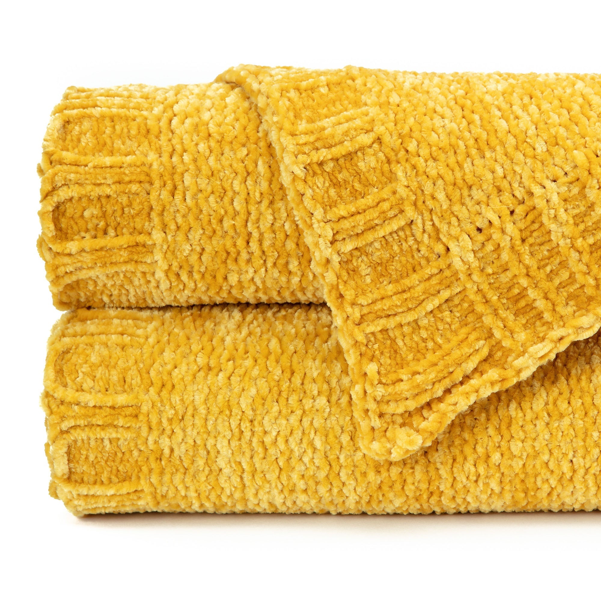 Chenille Luxe Border Throw Blanket-Tolkye