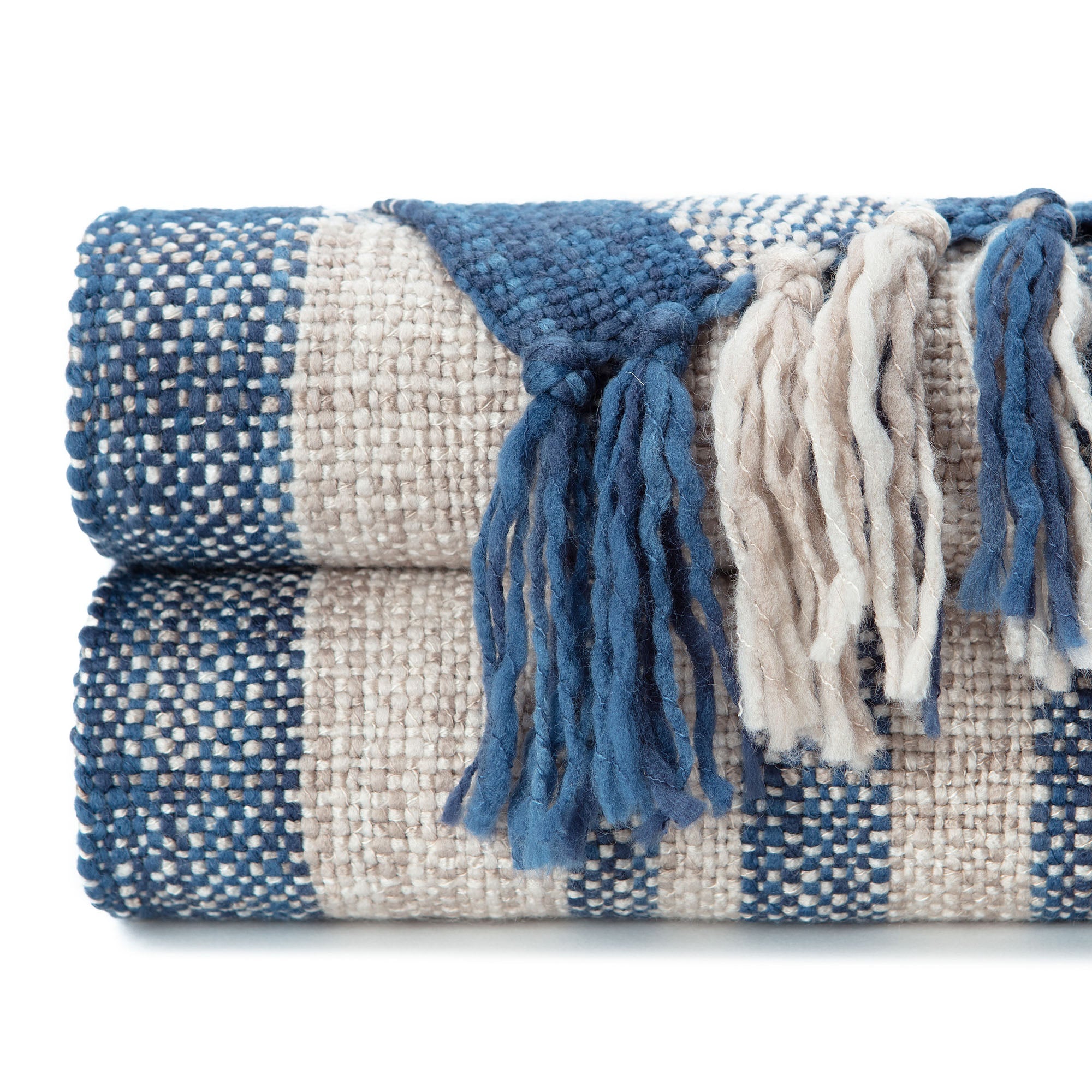 Farmhouse Plaid Throw Blanket-Tolkye
