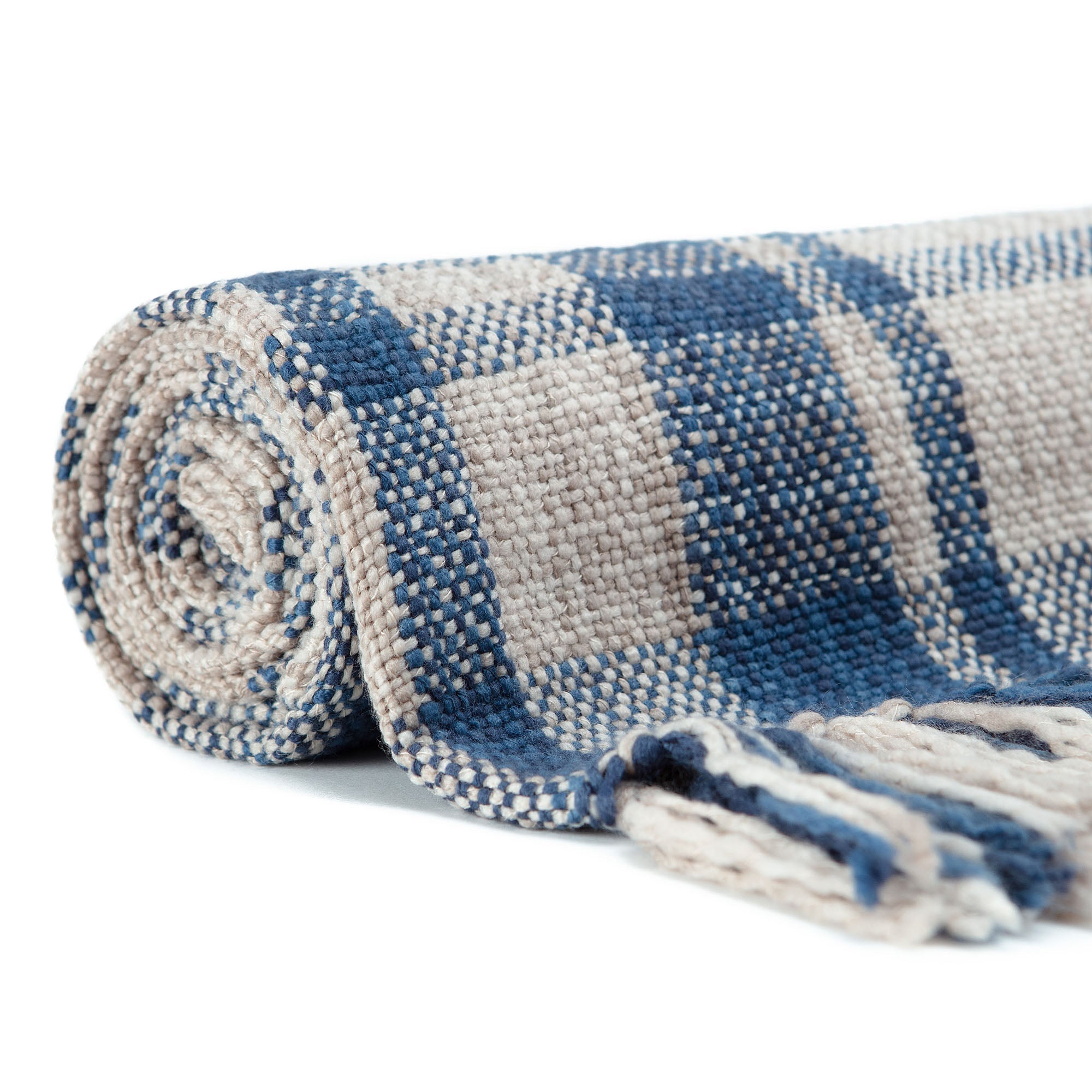 Farmhouse Plaid Throw Blanket-Tolkye