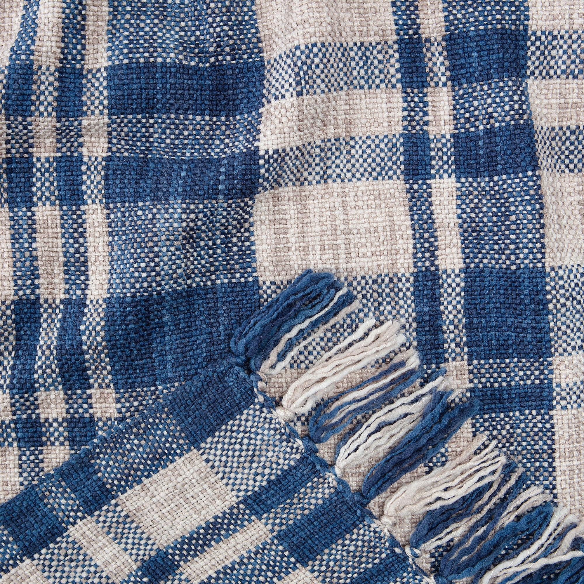 Farmhouse Plaid Throw Blanket-Tolkye