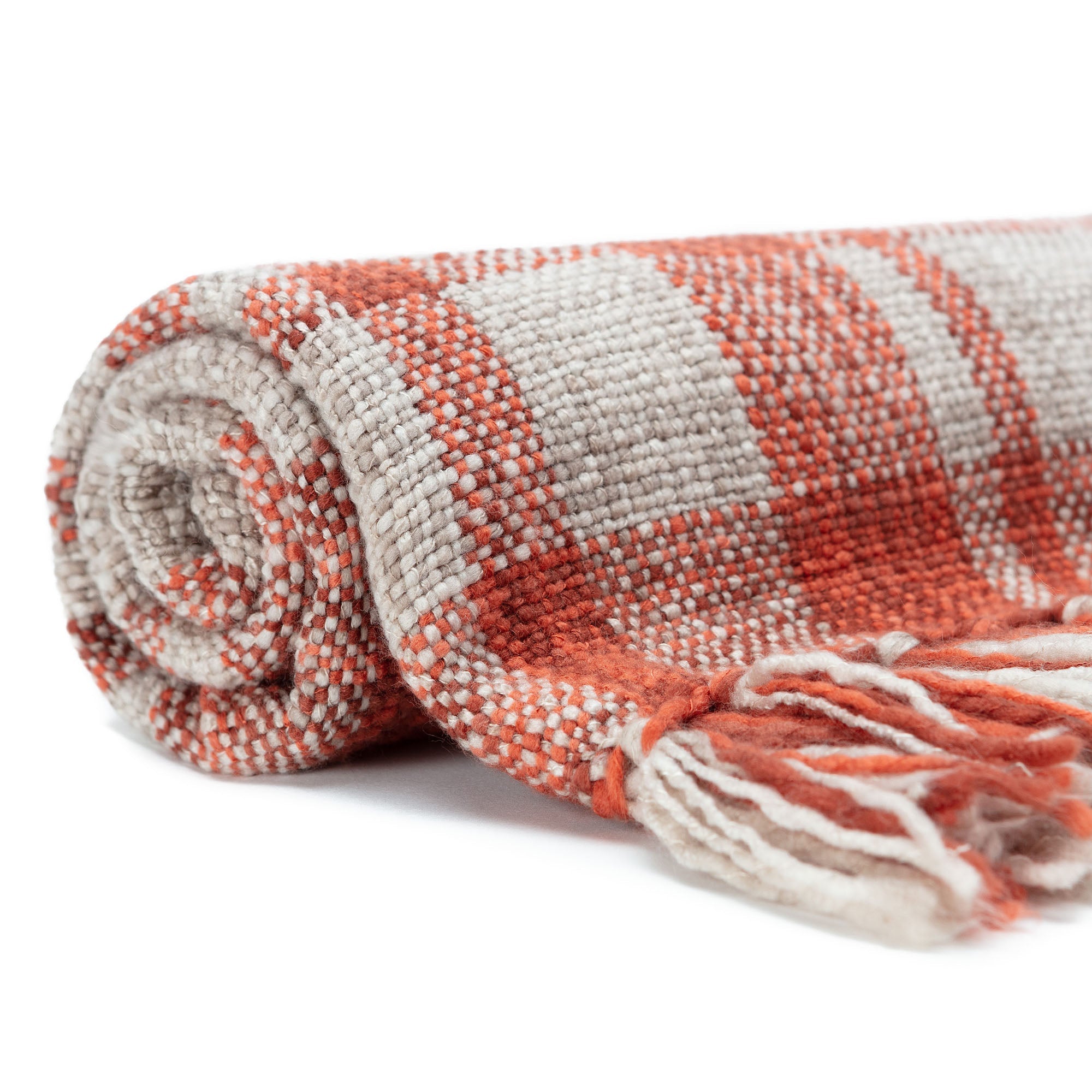 Farmhouse Plaid Throw Blanket-Tolkye