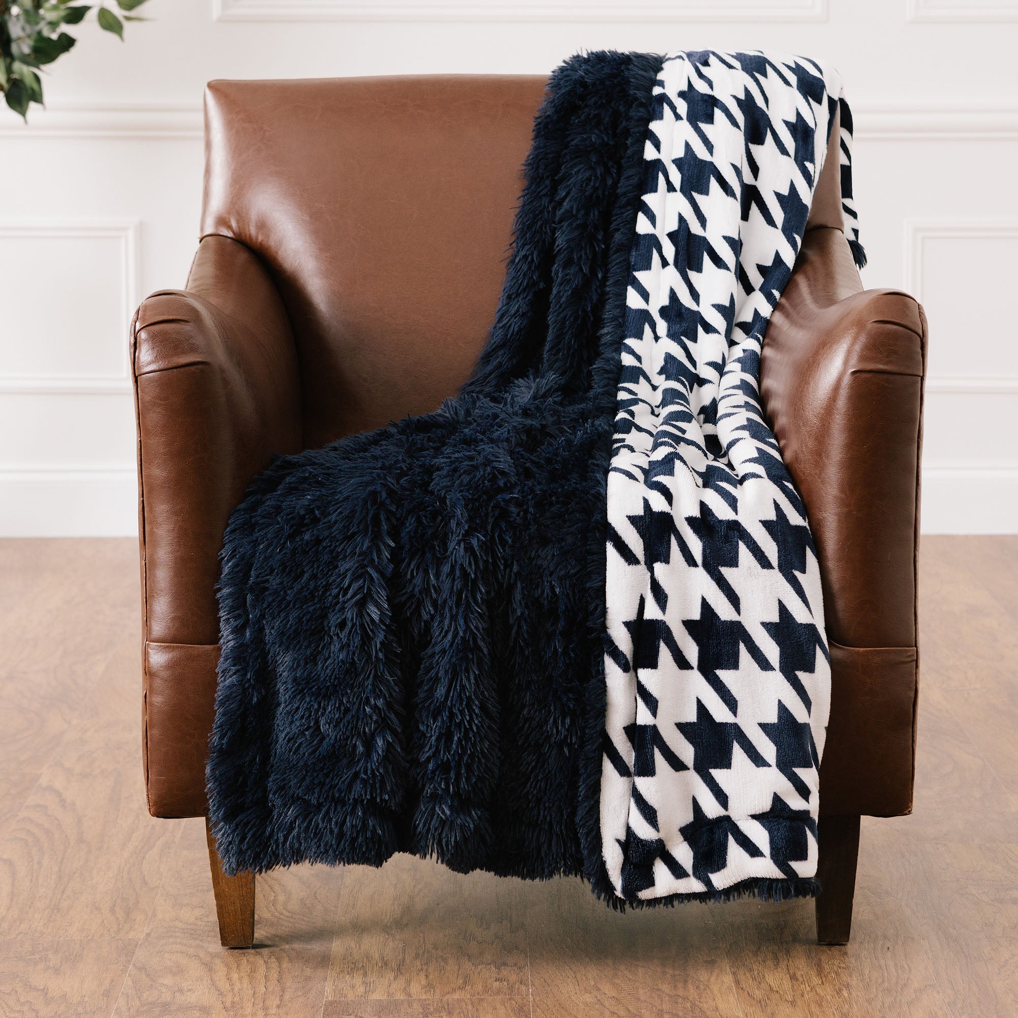 Houndstooth Throw Blanket-Tolkye
