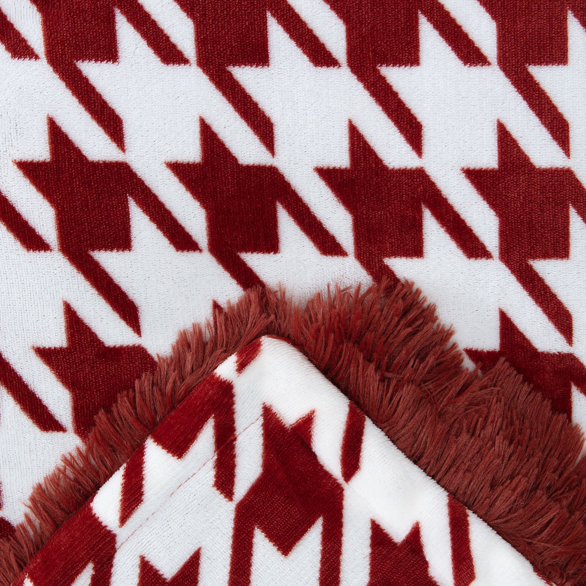 Houndstooth Throw Blanket-Tolkye