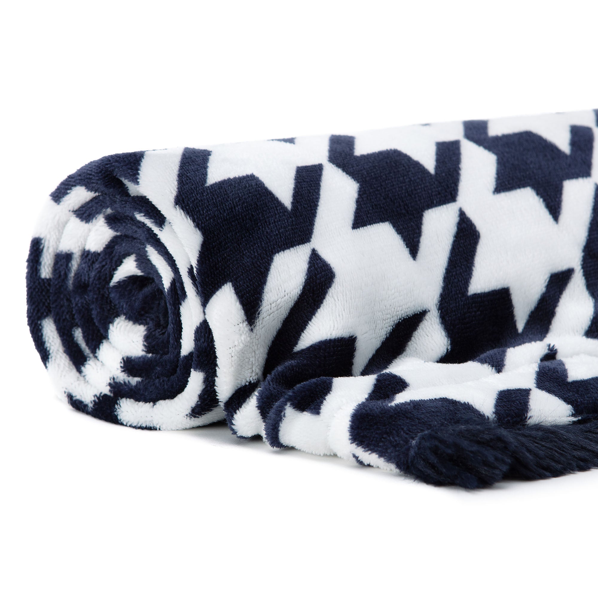 Houndstooth Throw Blanket-Tolkye