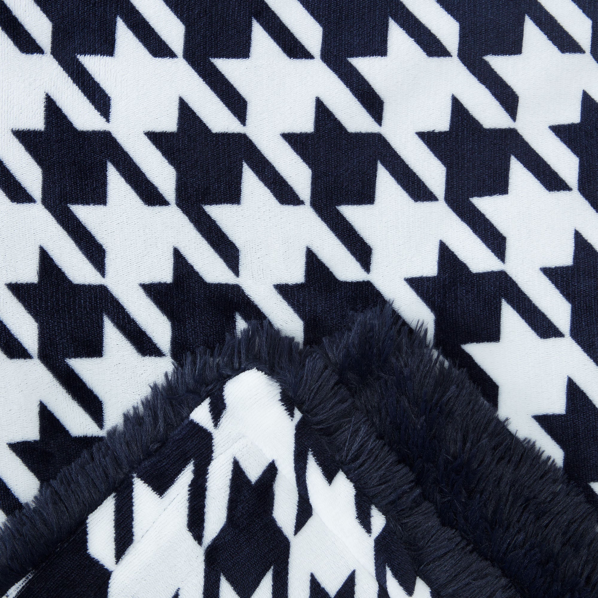 Houndstooth Throw Blanket-Tolkye