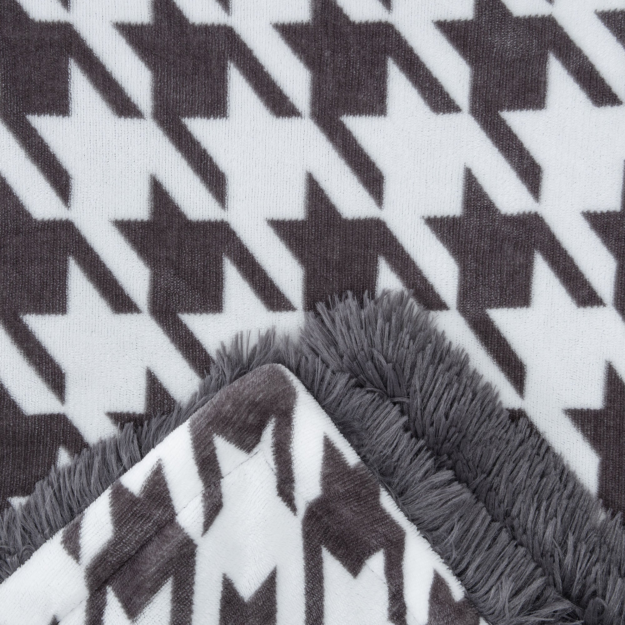 Houndstooth Throw Blanket-Tolkye