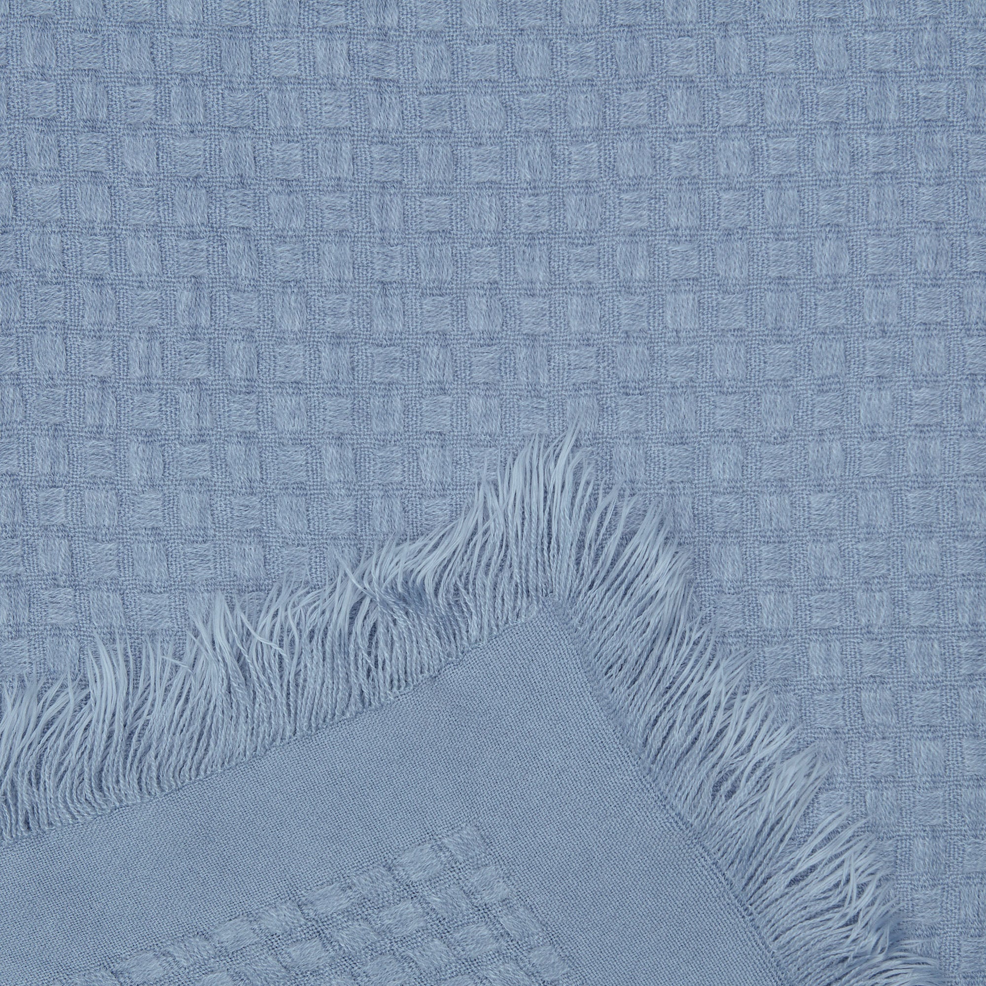 Waffle Fringe Throw Blanket-Tolkye