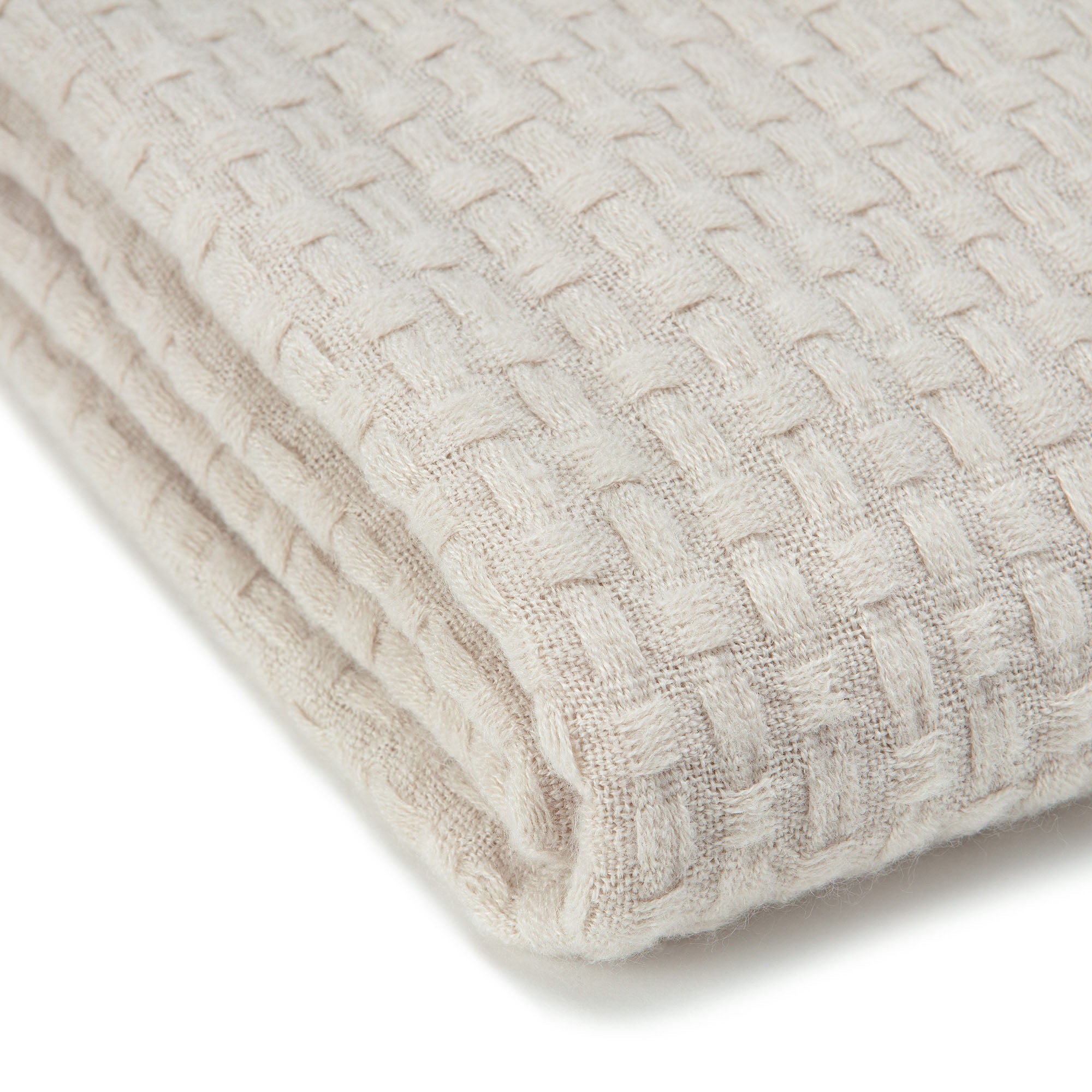 Waffle Fringe Throw Blanket-Tolkye