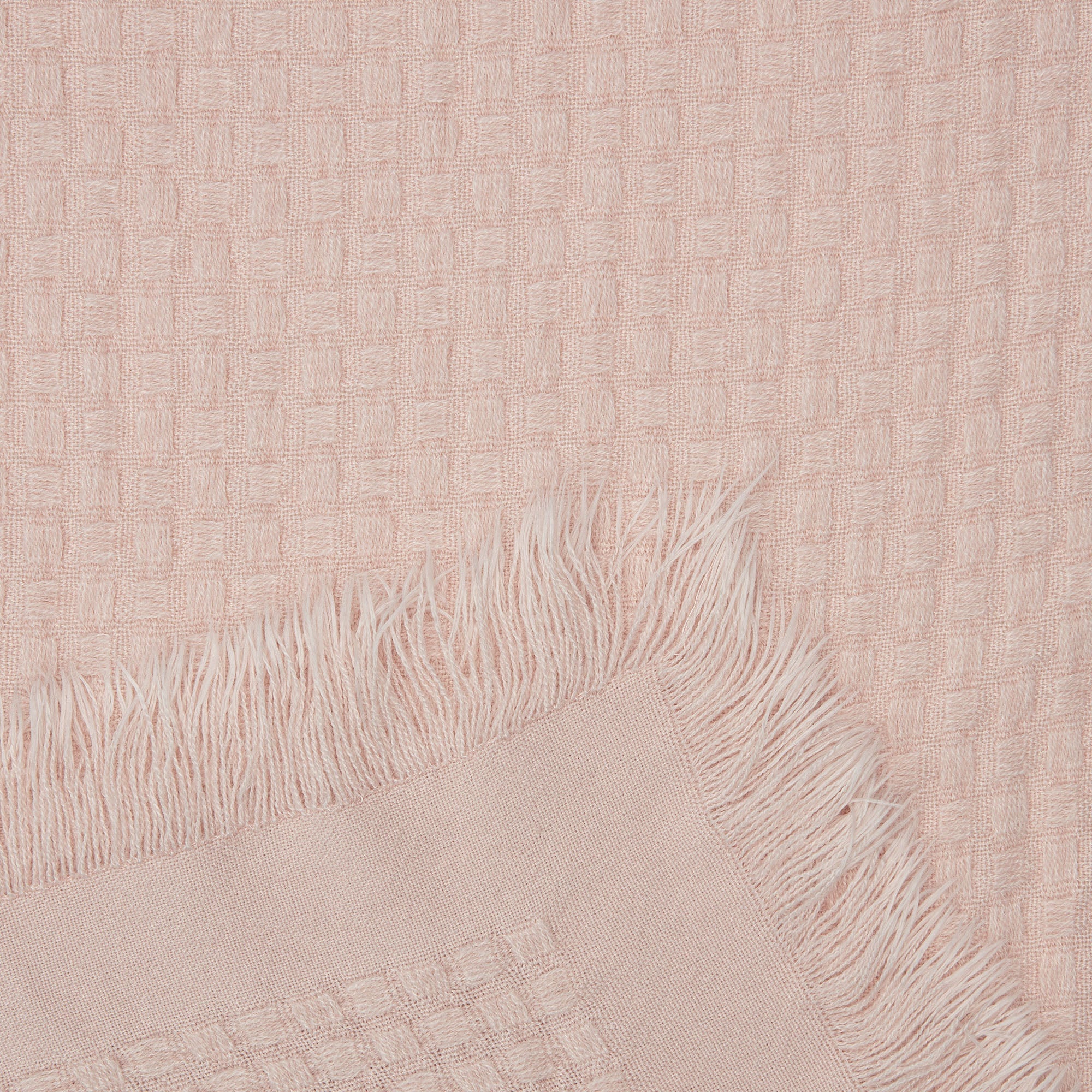 Waffle Fringe Throw Blanket-Tolkye