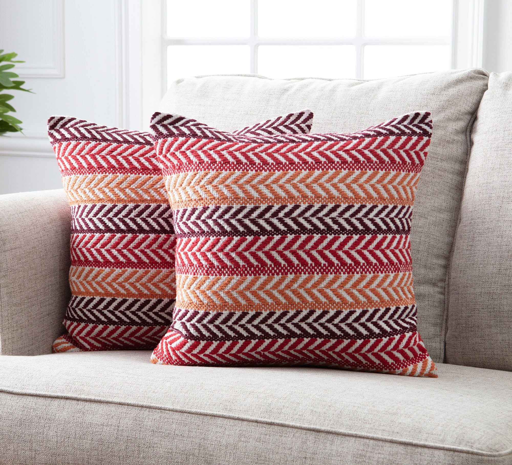 Arrow Cotton Throw Pillow Covers-Tolkye