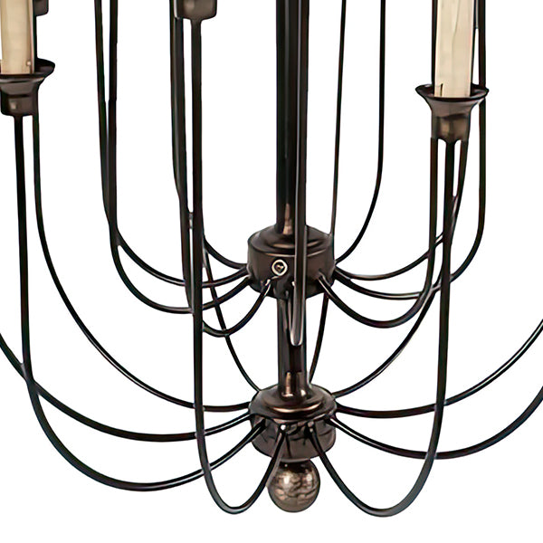 20 Light Bronze Chandelier