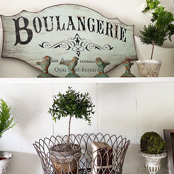 Chippy Metal Sitting Bird Figurines, Set of 4